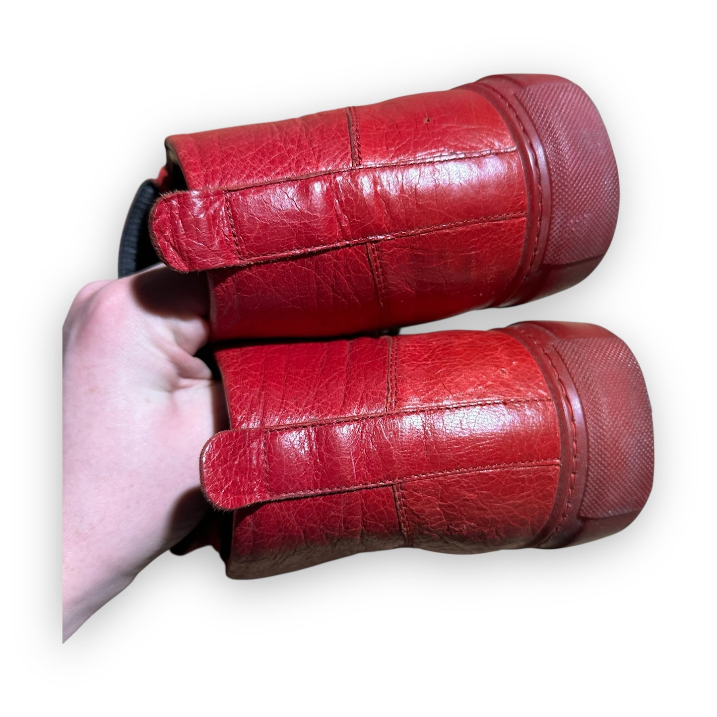 EU43 - US9.5 - UK8.5 • Balanciaga Arena High Leather Red