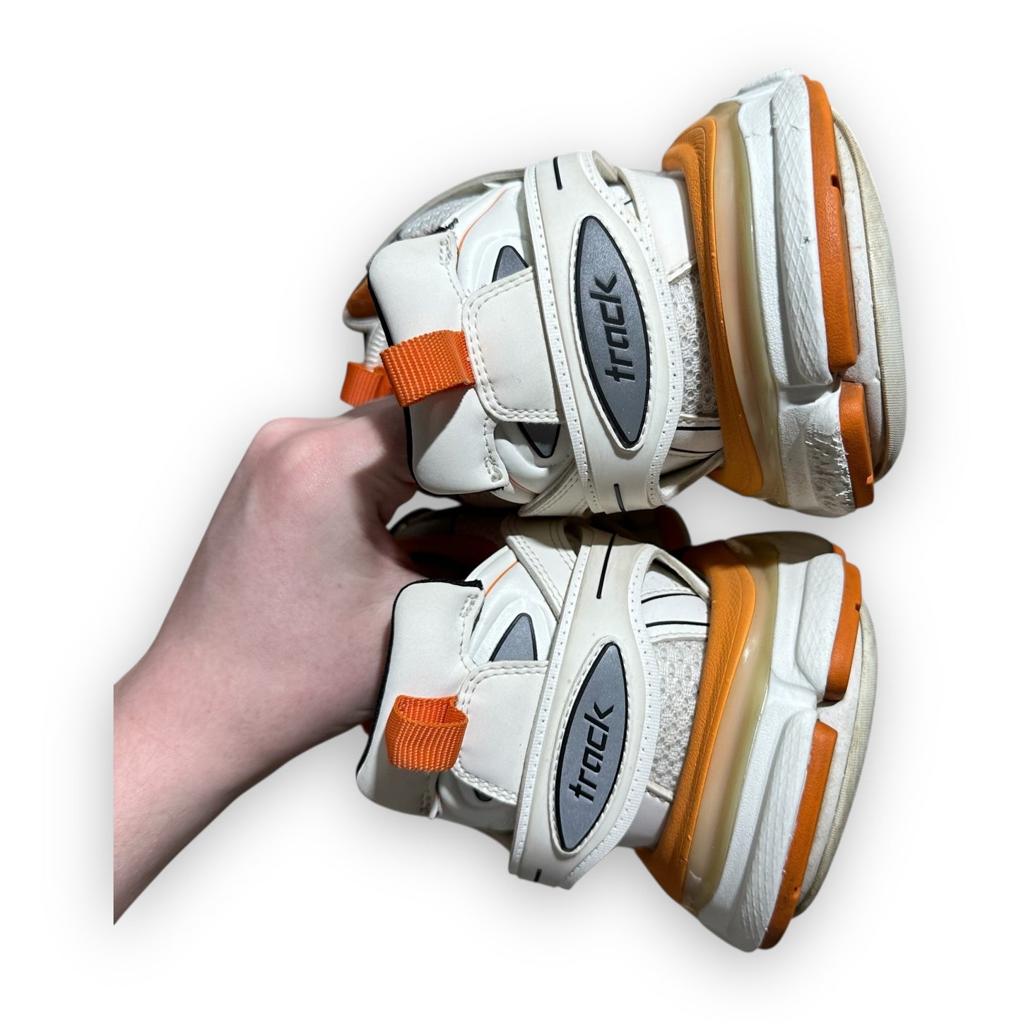 EU44 - US10 - UK9 • Balenciaga Track White Orange