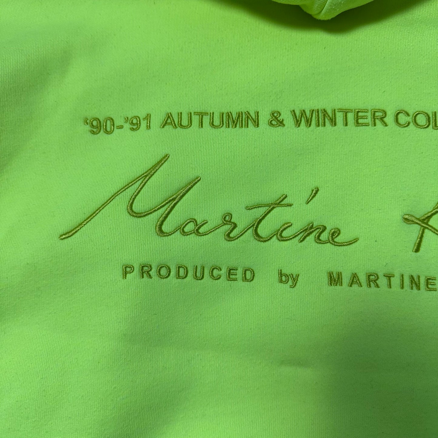 Sweatshirt Hoodie Martine Rose Embroidered Neon (L)