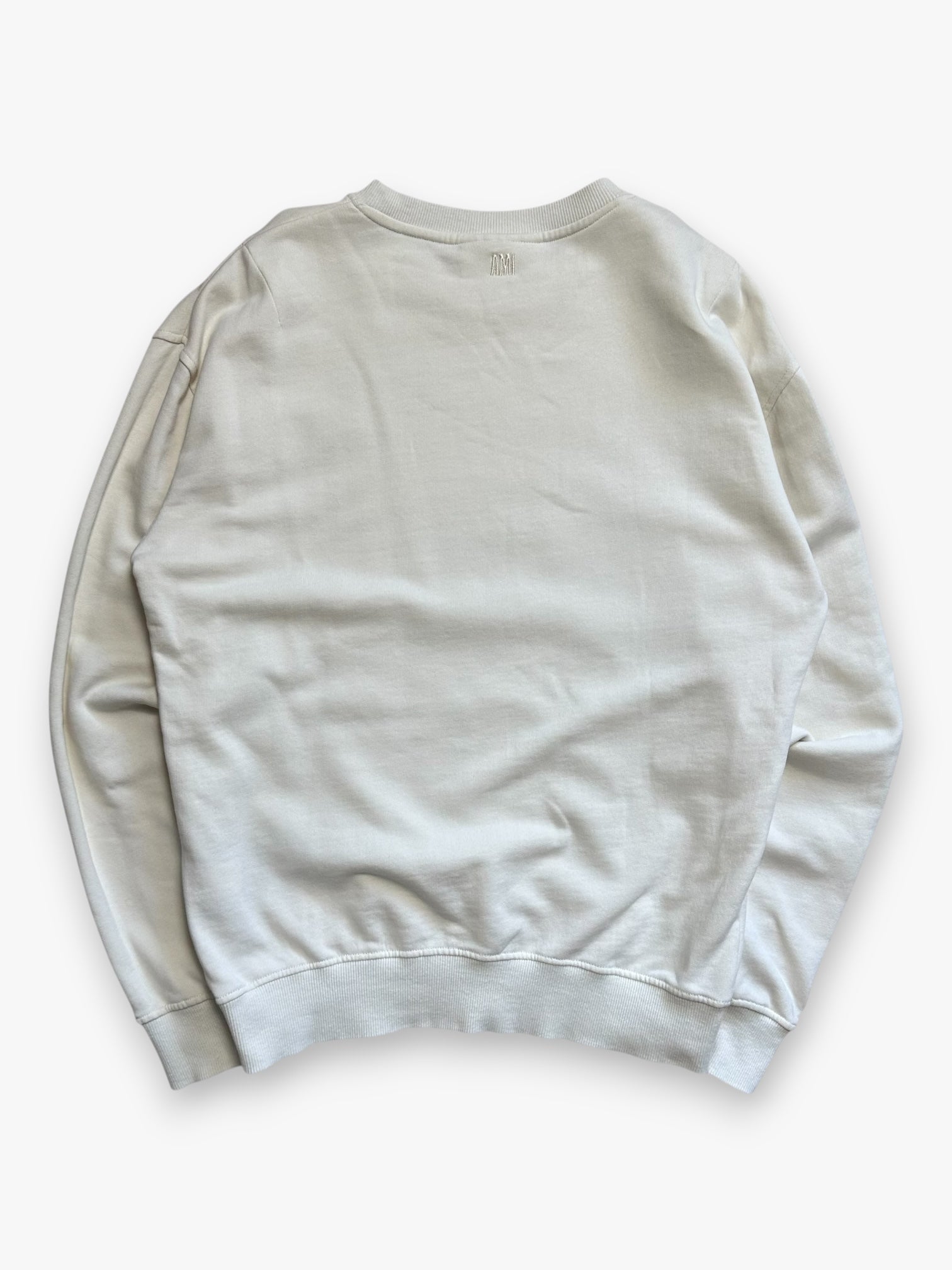 Sweatshirt Crewneck Ami Paris Cream