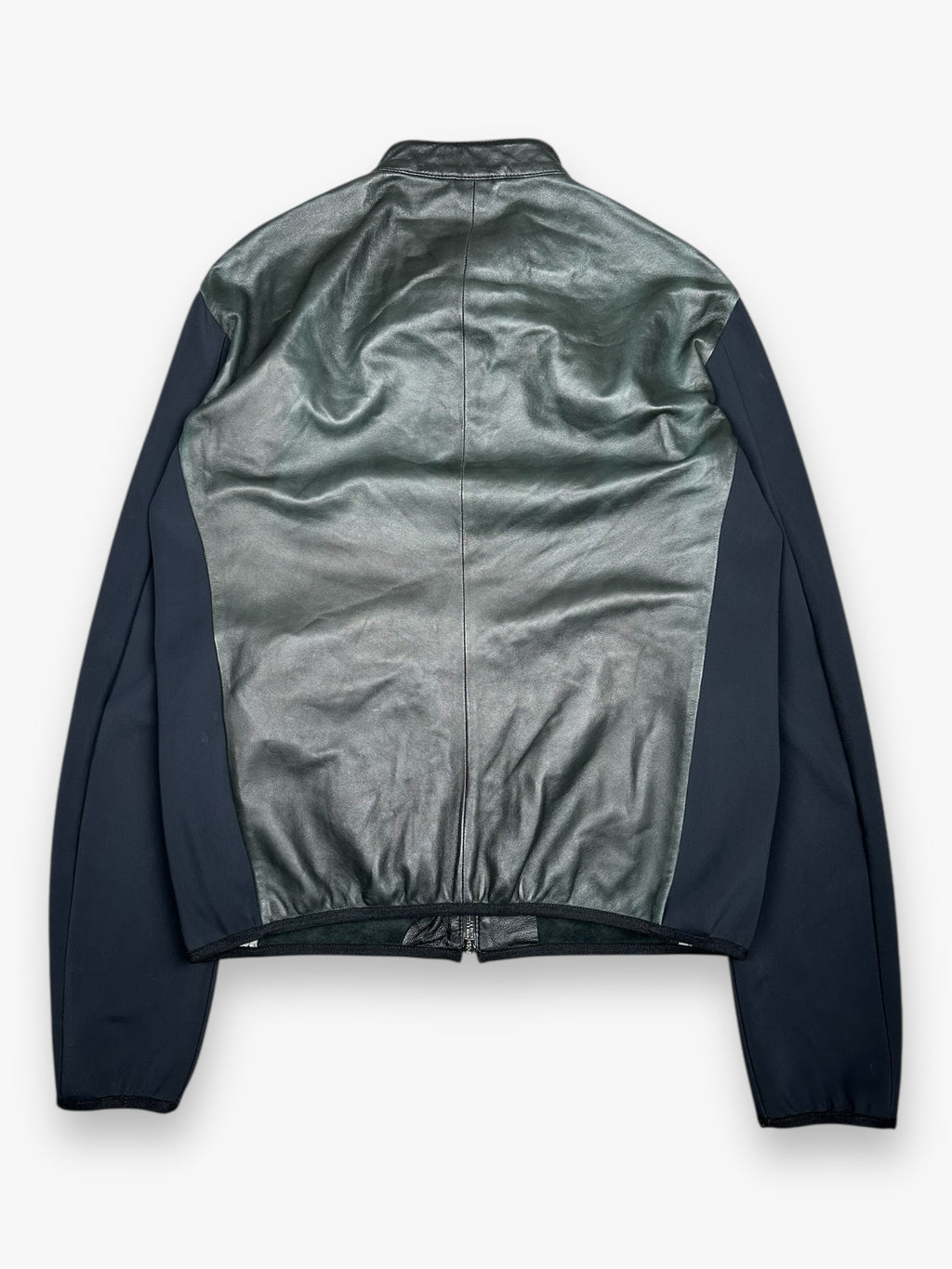 Hybrid Leather Jacket Emporio Armani Black AW21