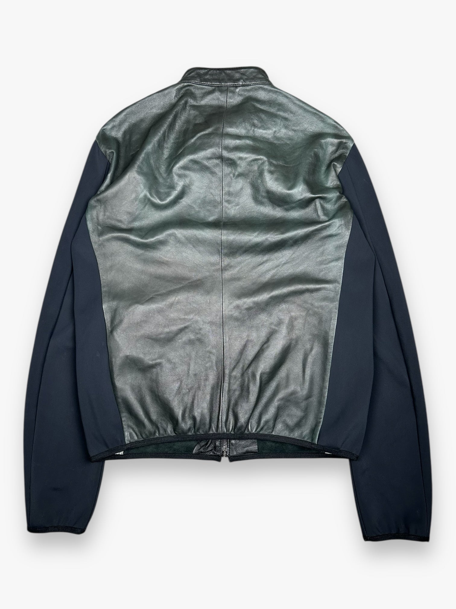 Hybrid Leather Jacket Emporio Armani Black AW21