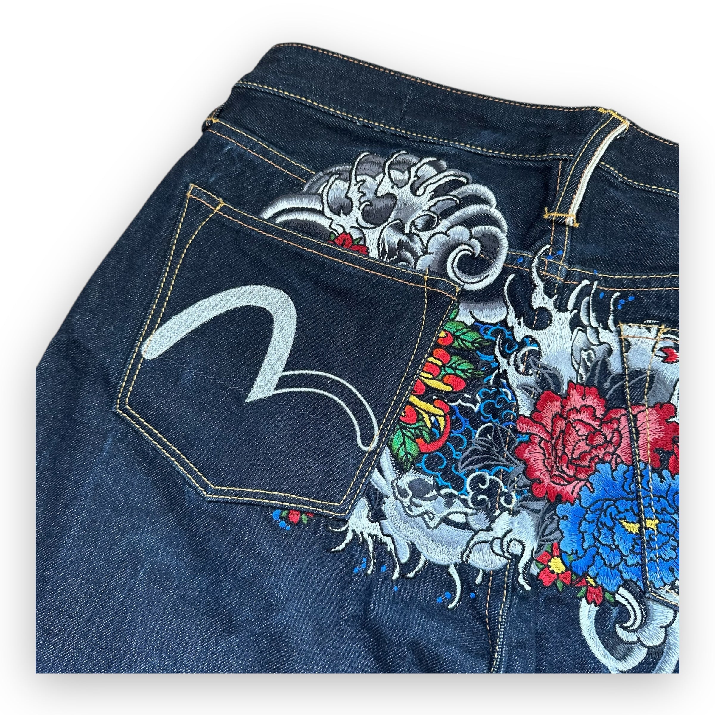 Jeans Evisu Kuru Seagull Embroidery Lot 2008