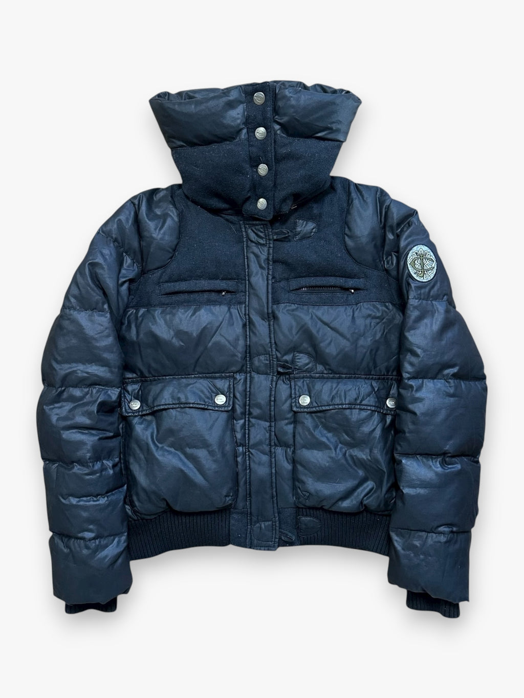 Puffer Jacket Roberto Cavalli Black vintage