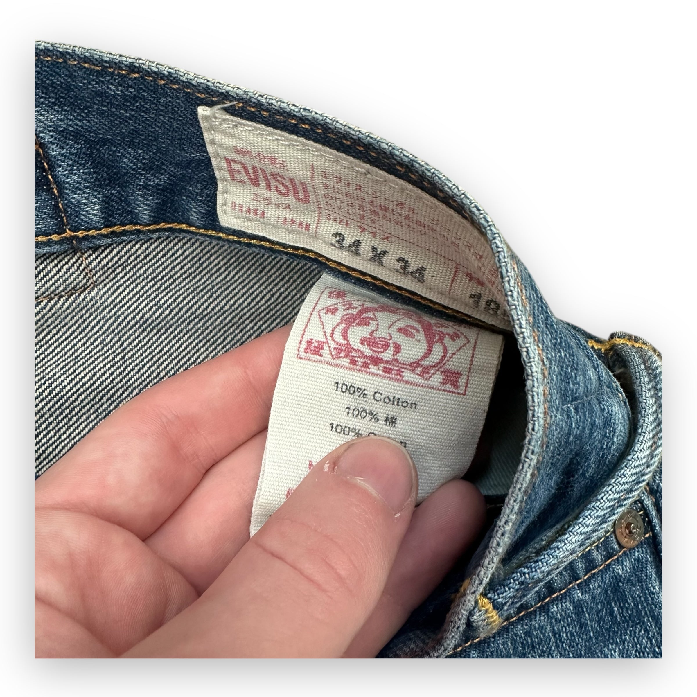 Jeans Evisu Daicock Lot 2000 Blue