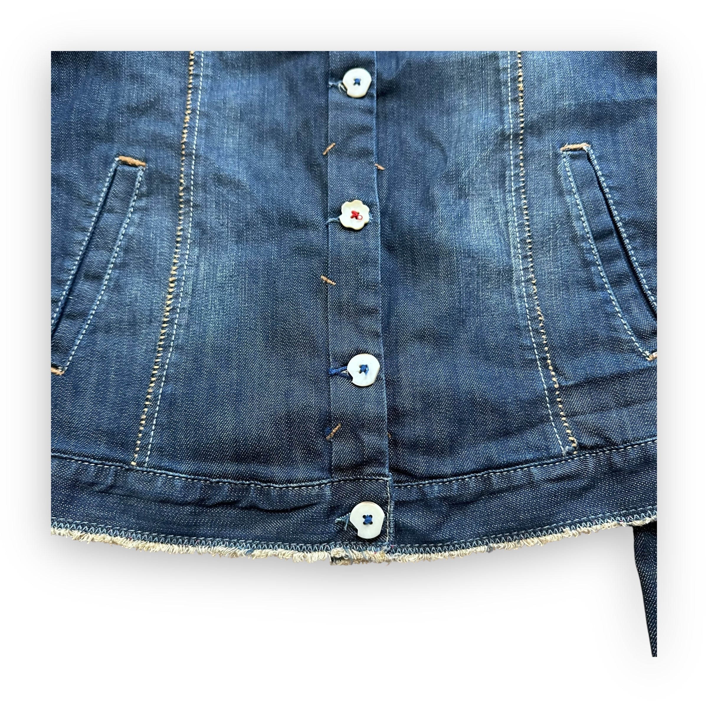 Jacket Marithe + Francois Girbaud Denim Flower