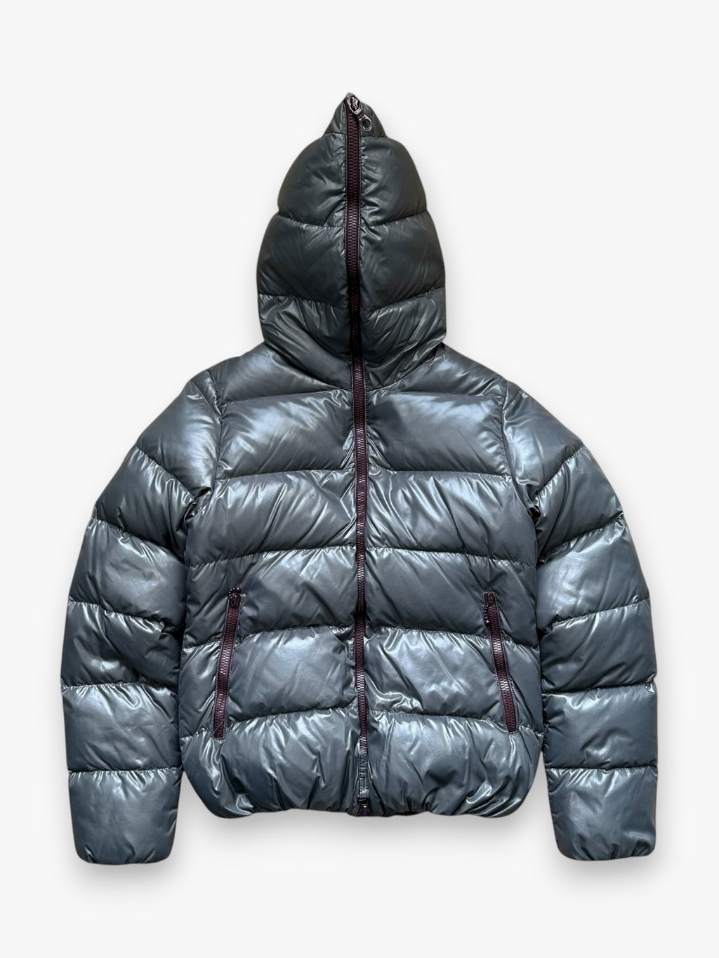 Puffer Jacket Duvetica Full Zip Grey Purple