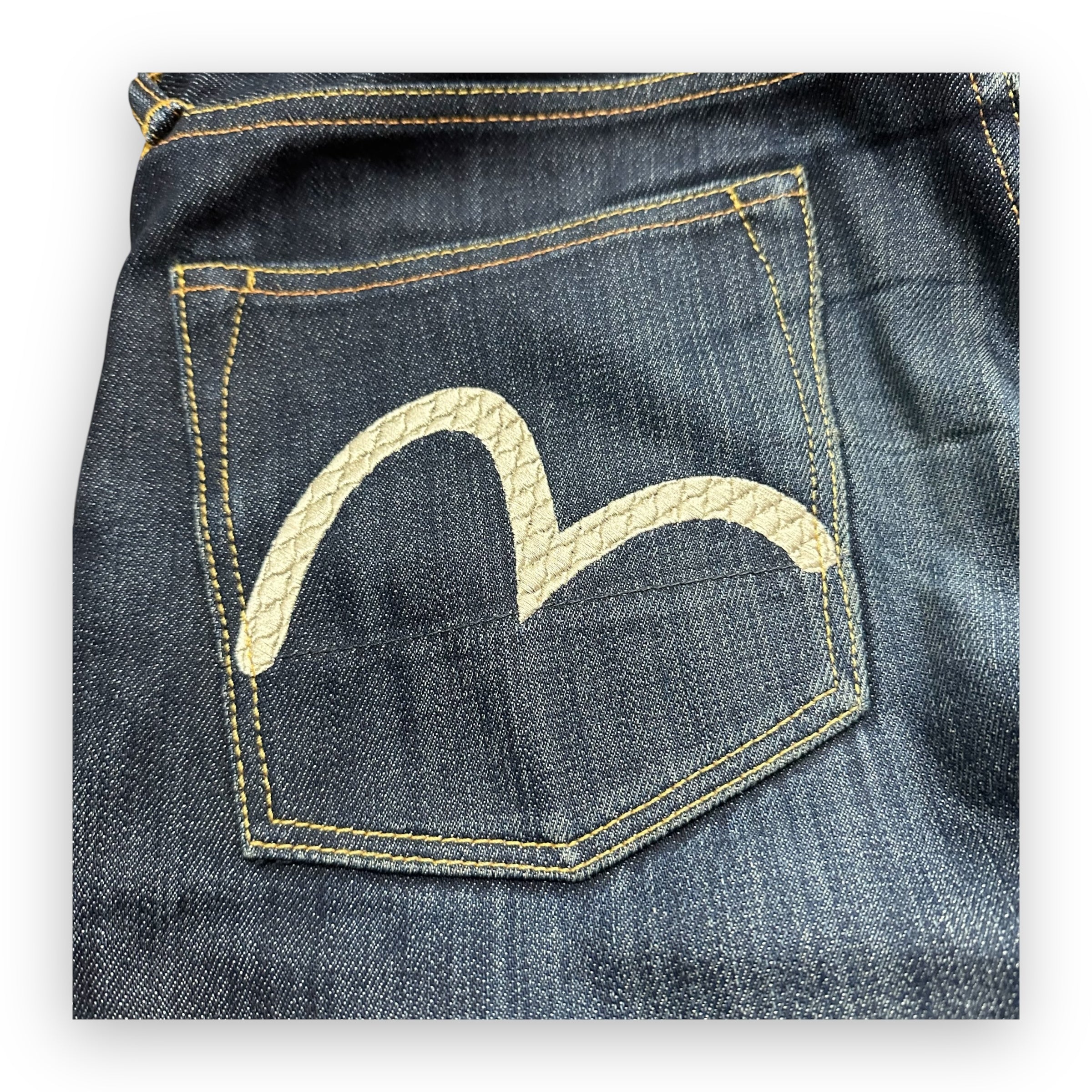 Jeans Evisu Seagull Year of Dragon Embroidery Lot 2008 Blue