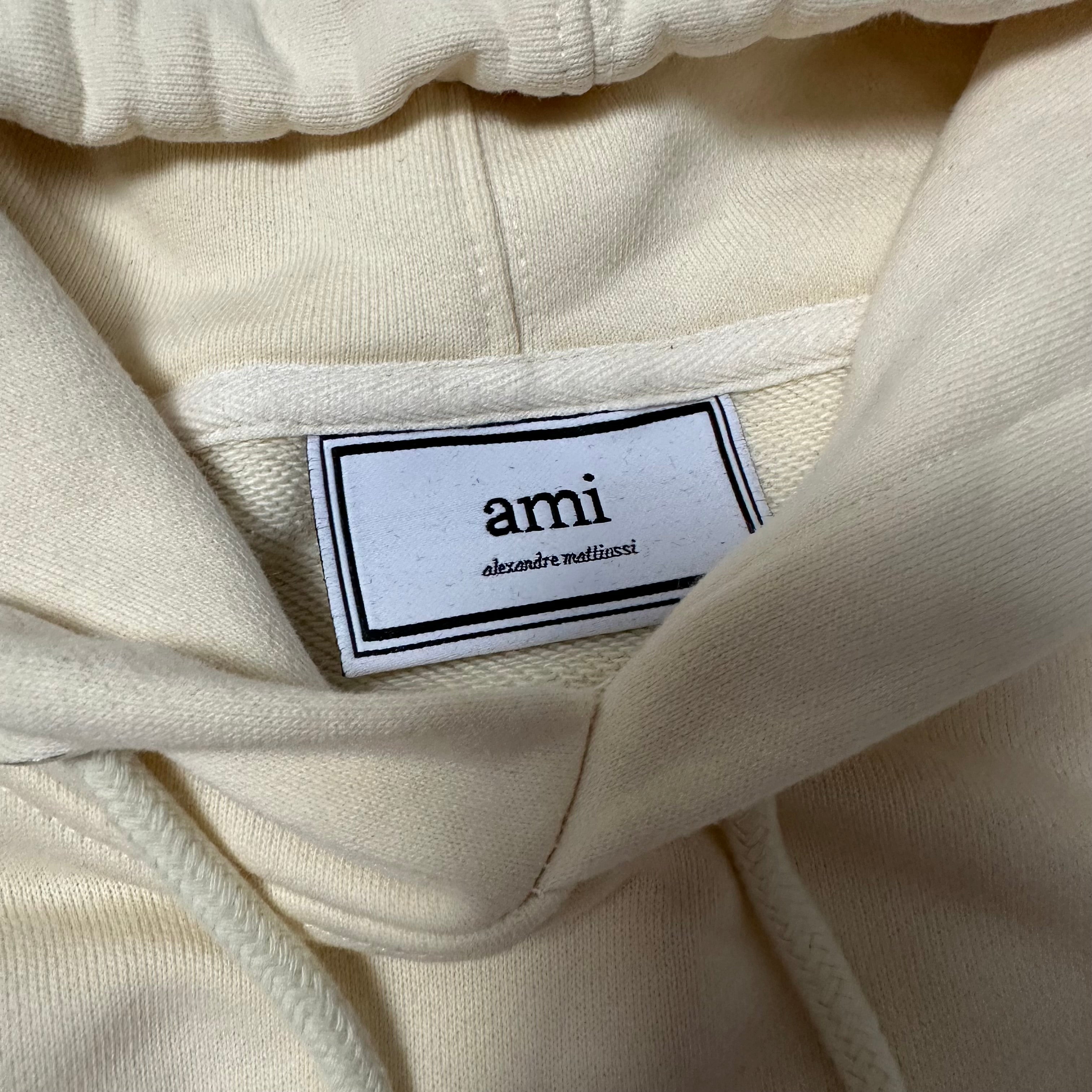 Sweatshirt Hoodie Ami Paris Vintage Beige