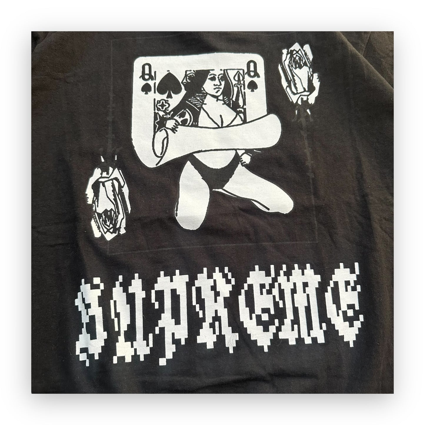 Tee Supreme Queen Black FW19 (L)