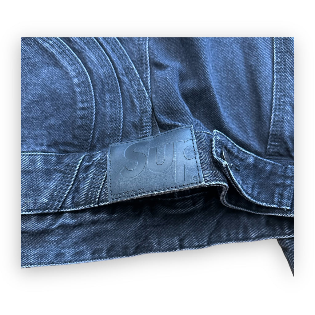 Jacket Supreme Denim S Logo Black SS24