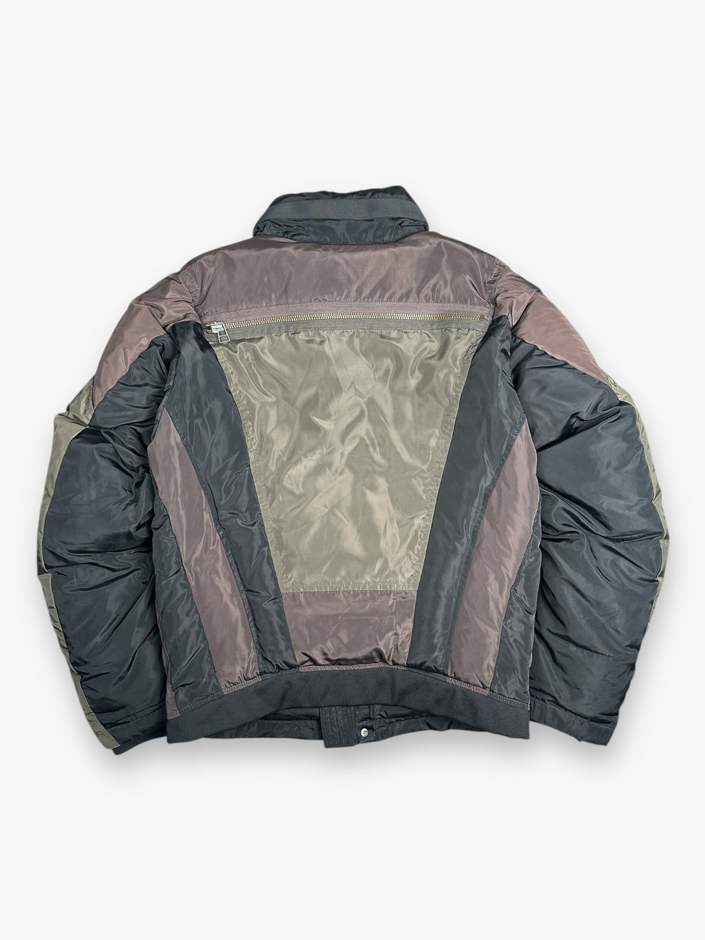Marithe + Francois Girbaud Puffer Jacket 6-Zip Brown AW07