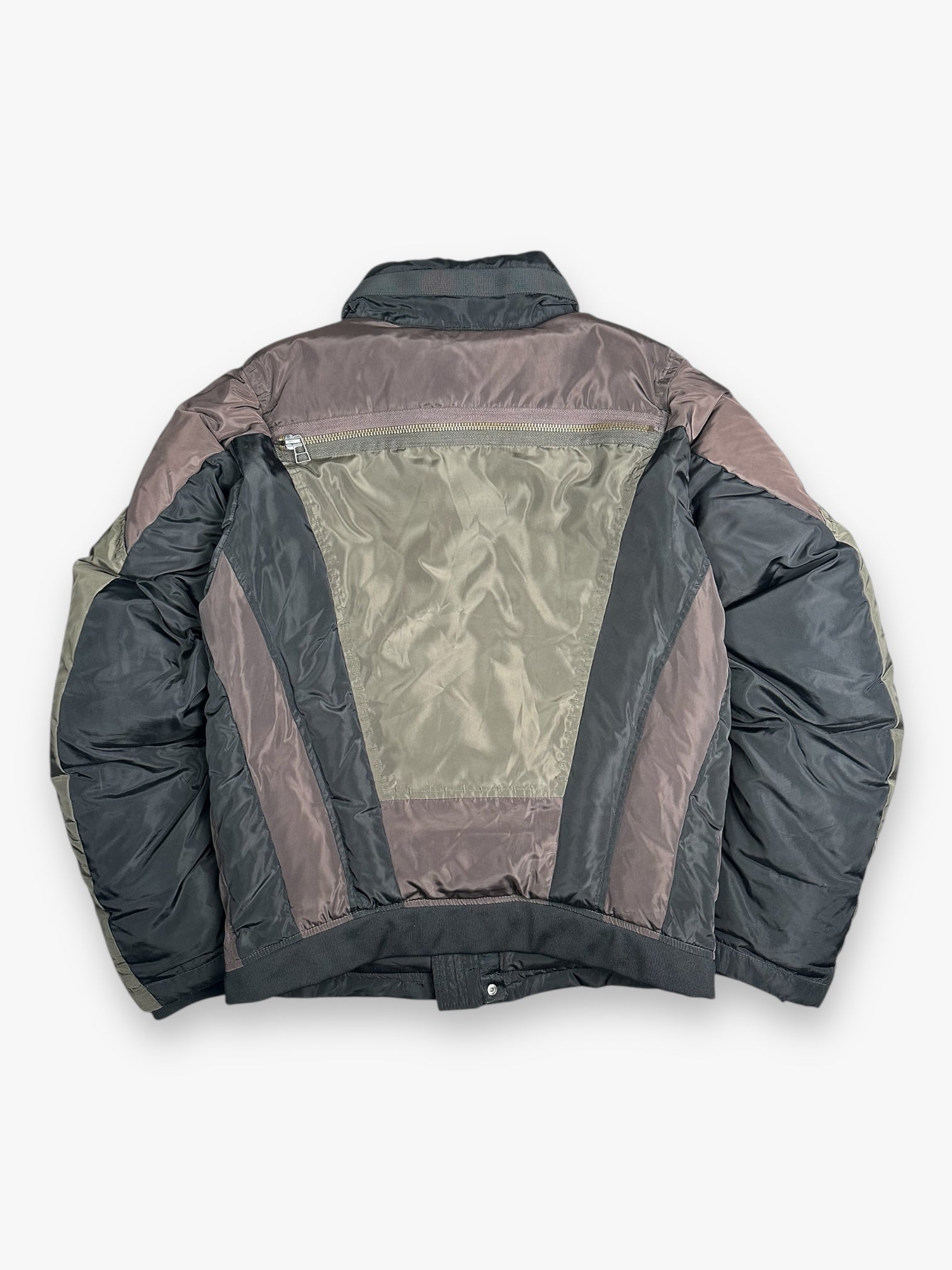 Marithe + Francois Girbaud Puffer Jacket 6-Zip Brown AW07