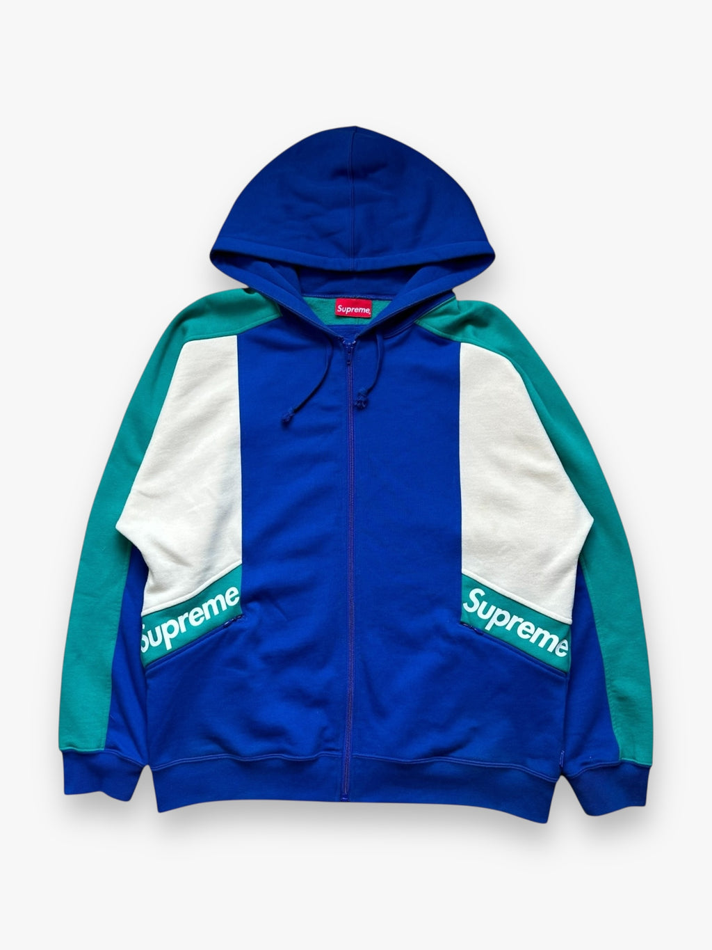 Supreme Color Royal Zip Hoodie Sweatshirt SS20