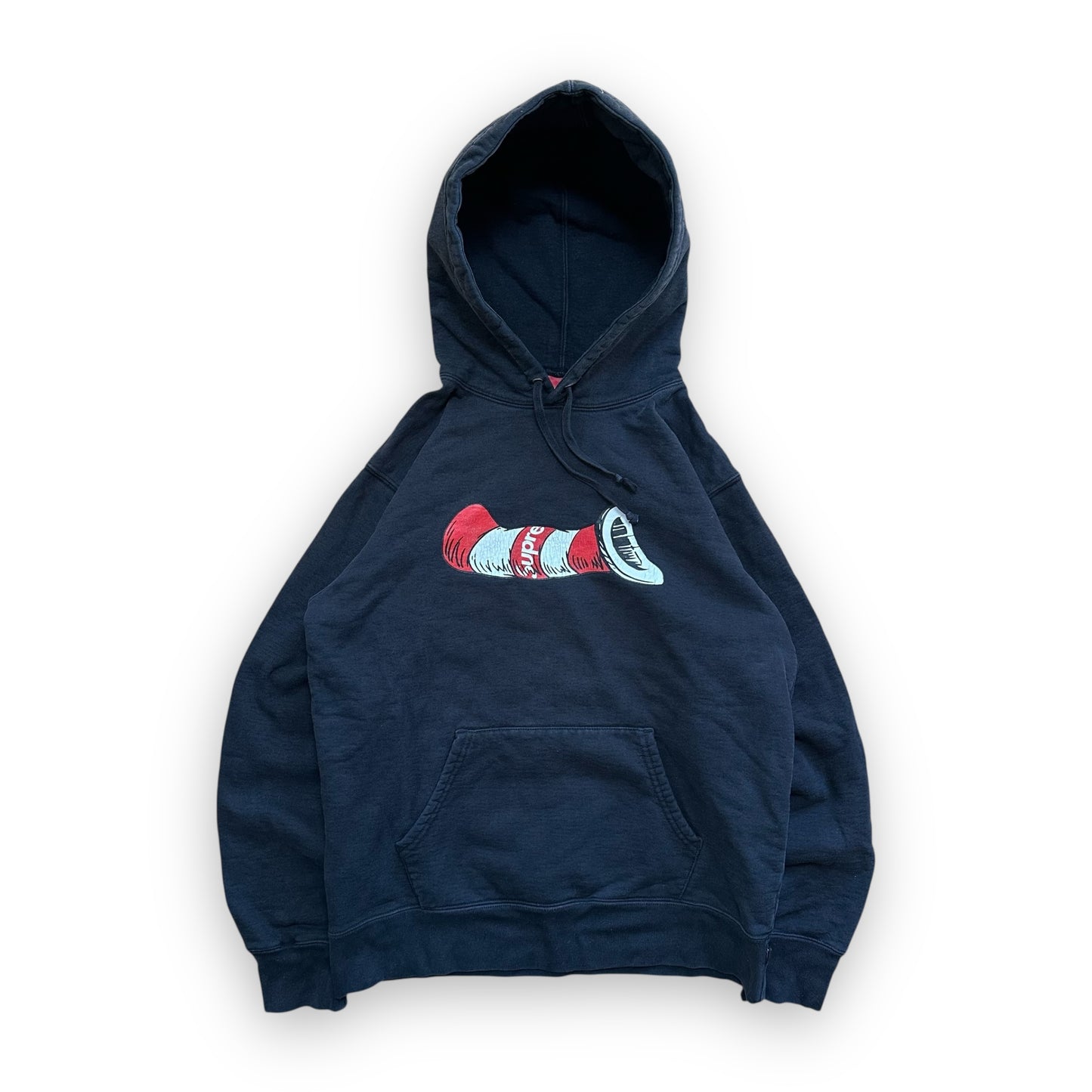 Sweatshirt Hoodie Supreme Cat in the Hat Black FW18 (M)