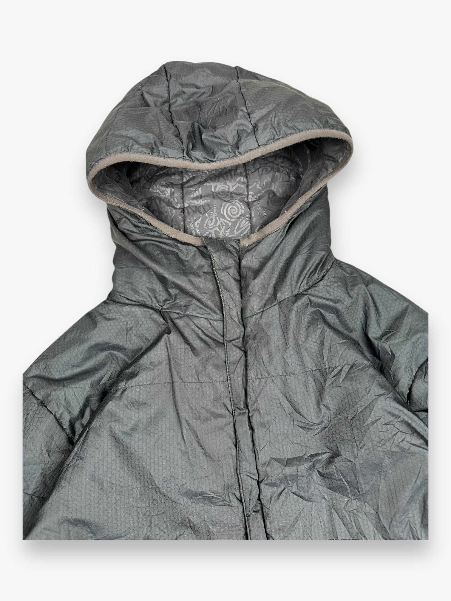 Stussy Reversible Puffer Jacket Script Black vintage