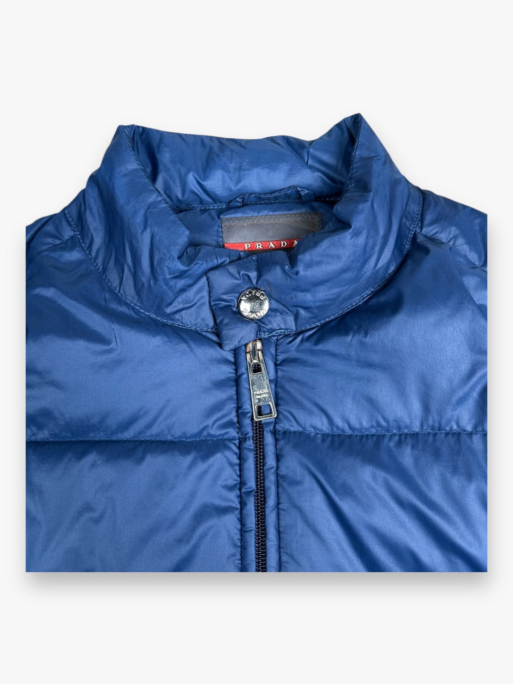 Prada Puffer Jacket Blue FW13