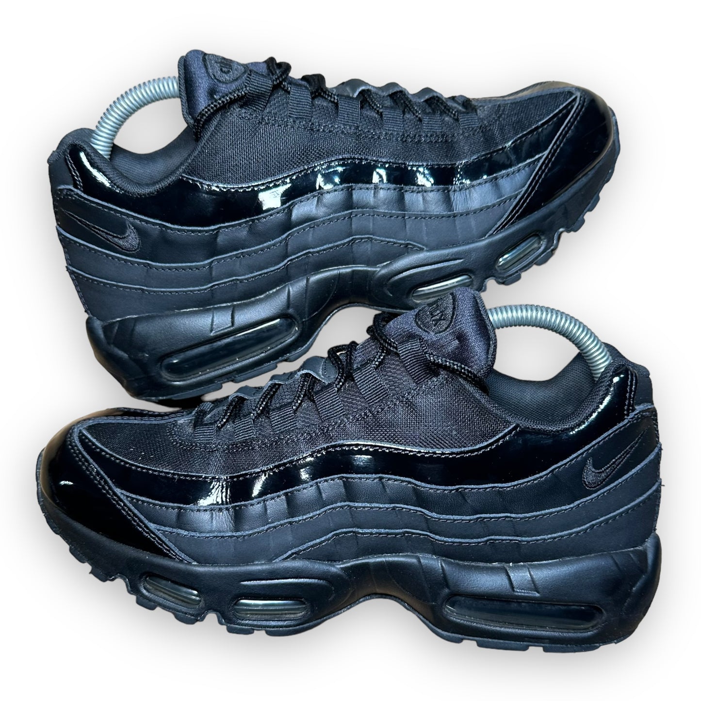 EU42.5 - US9 - UK8 • Air Max 95 Triple Black Patent