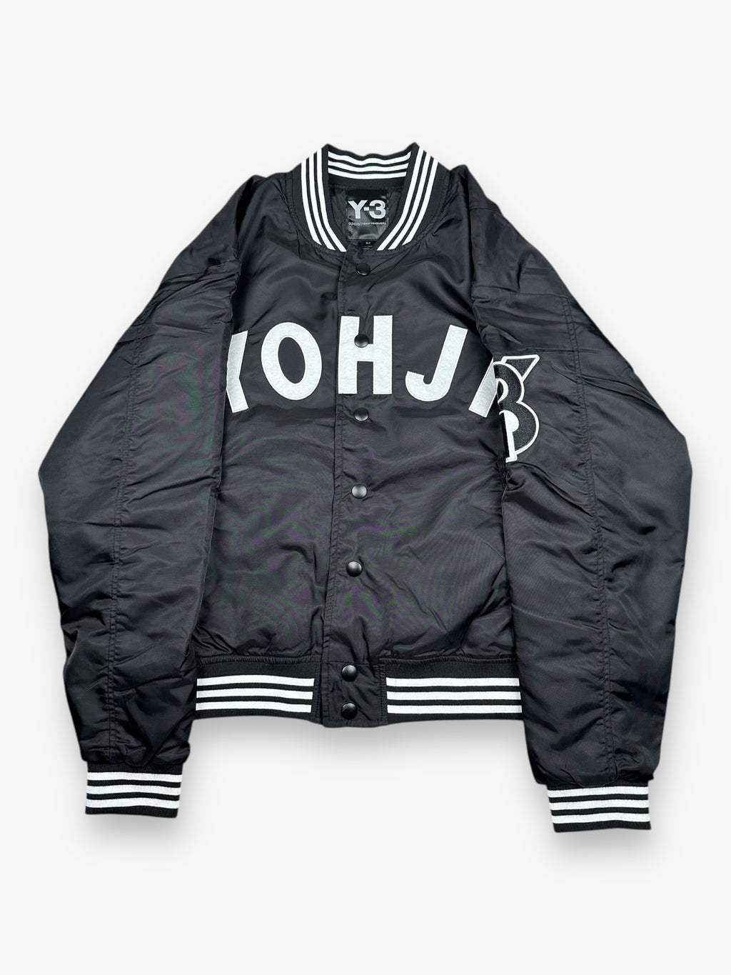 Y-3 Yohji Bomber Jacket Letters Black