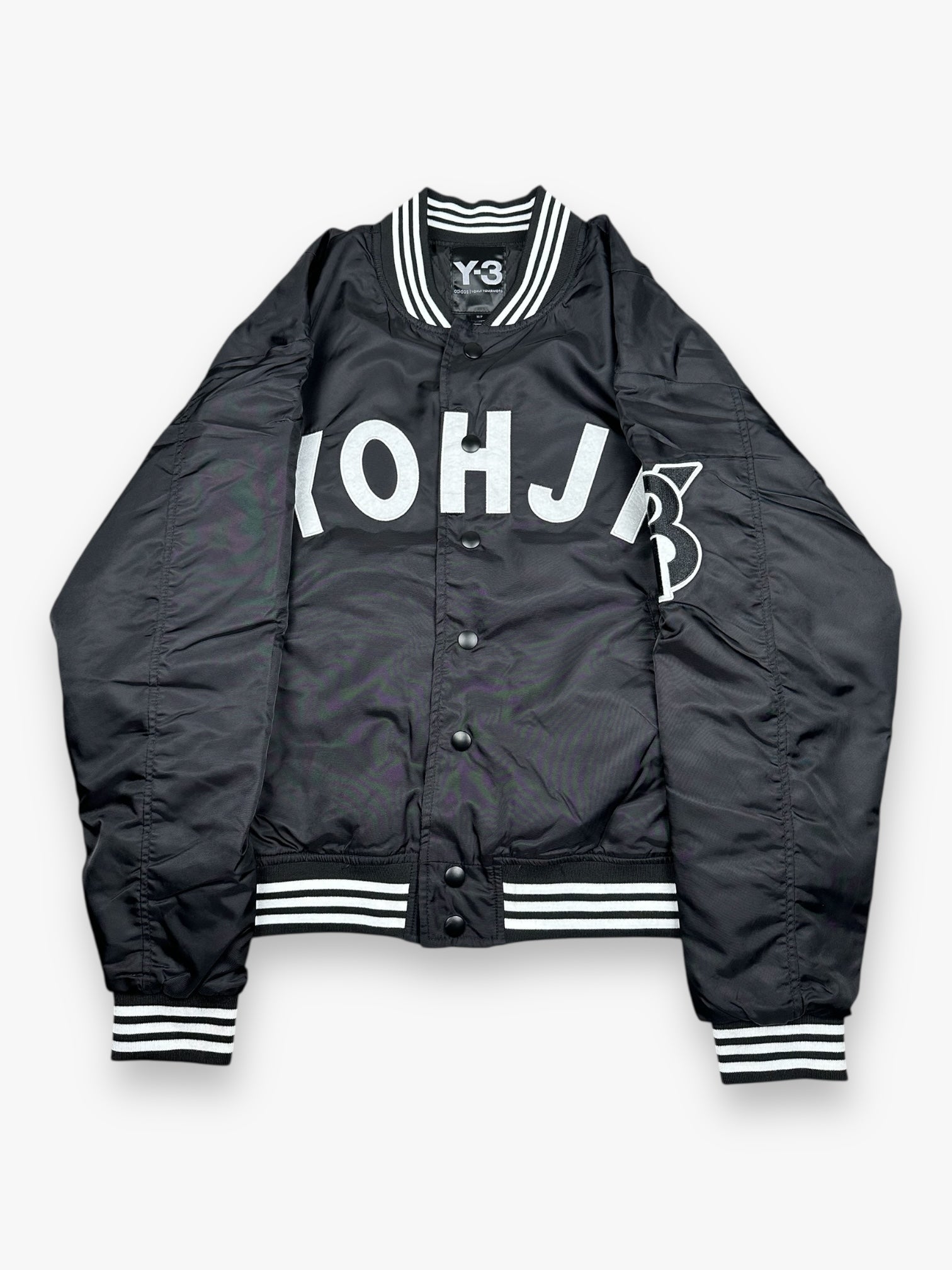 Y-3 Yohji Bomber Jacket Letters Black