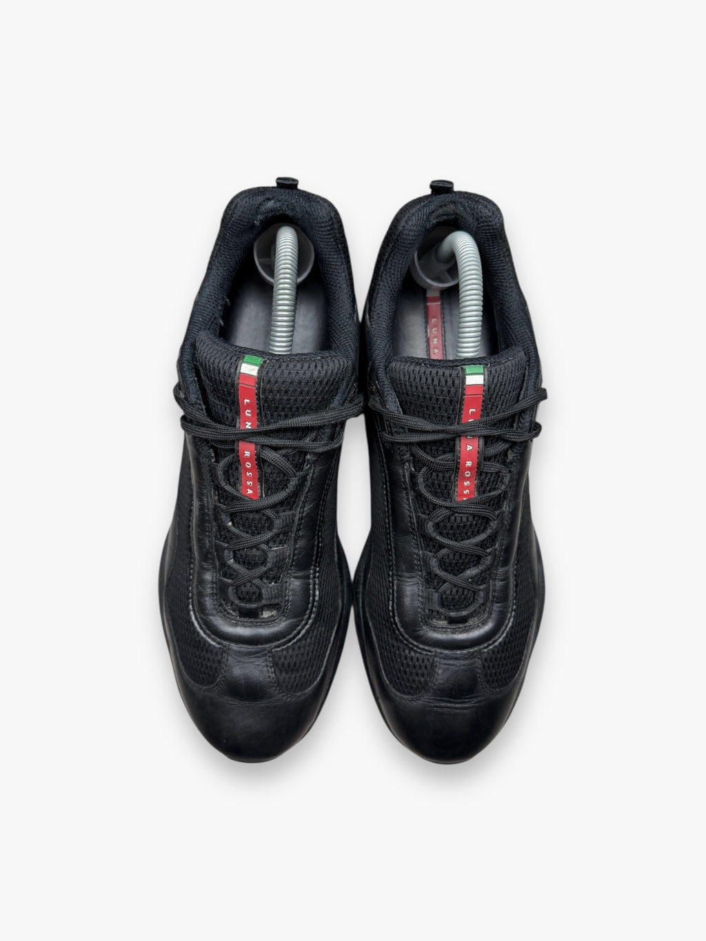 Prada Luna Rossa Black Leather