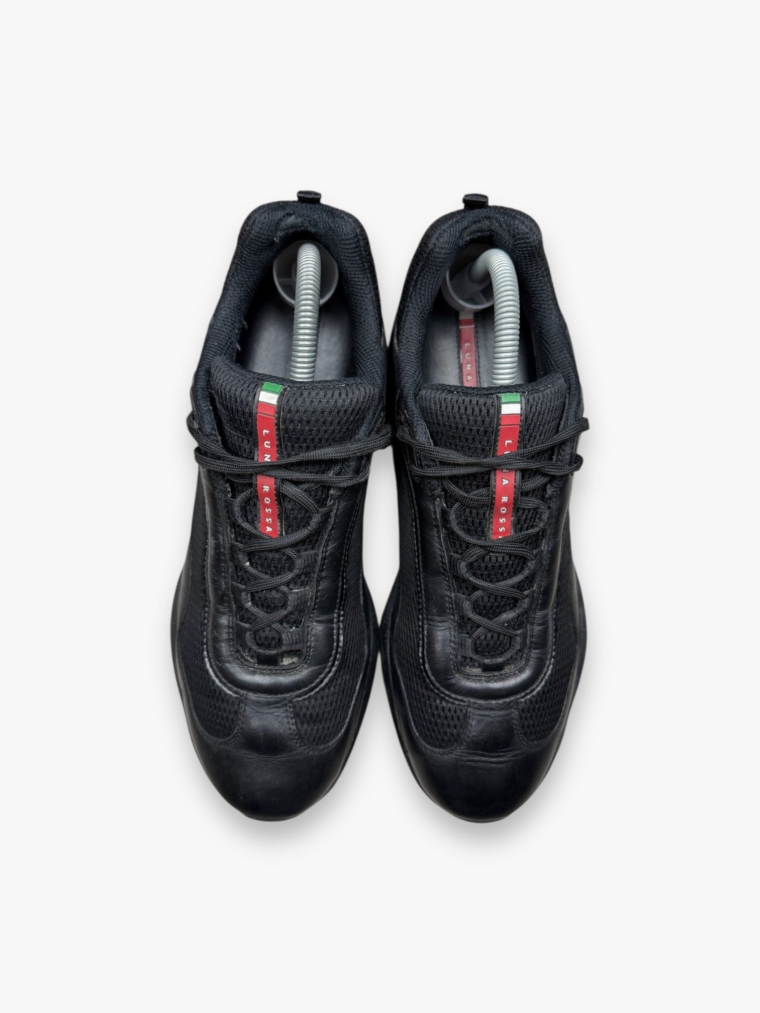 Prada Luna Rossa Black Leather