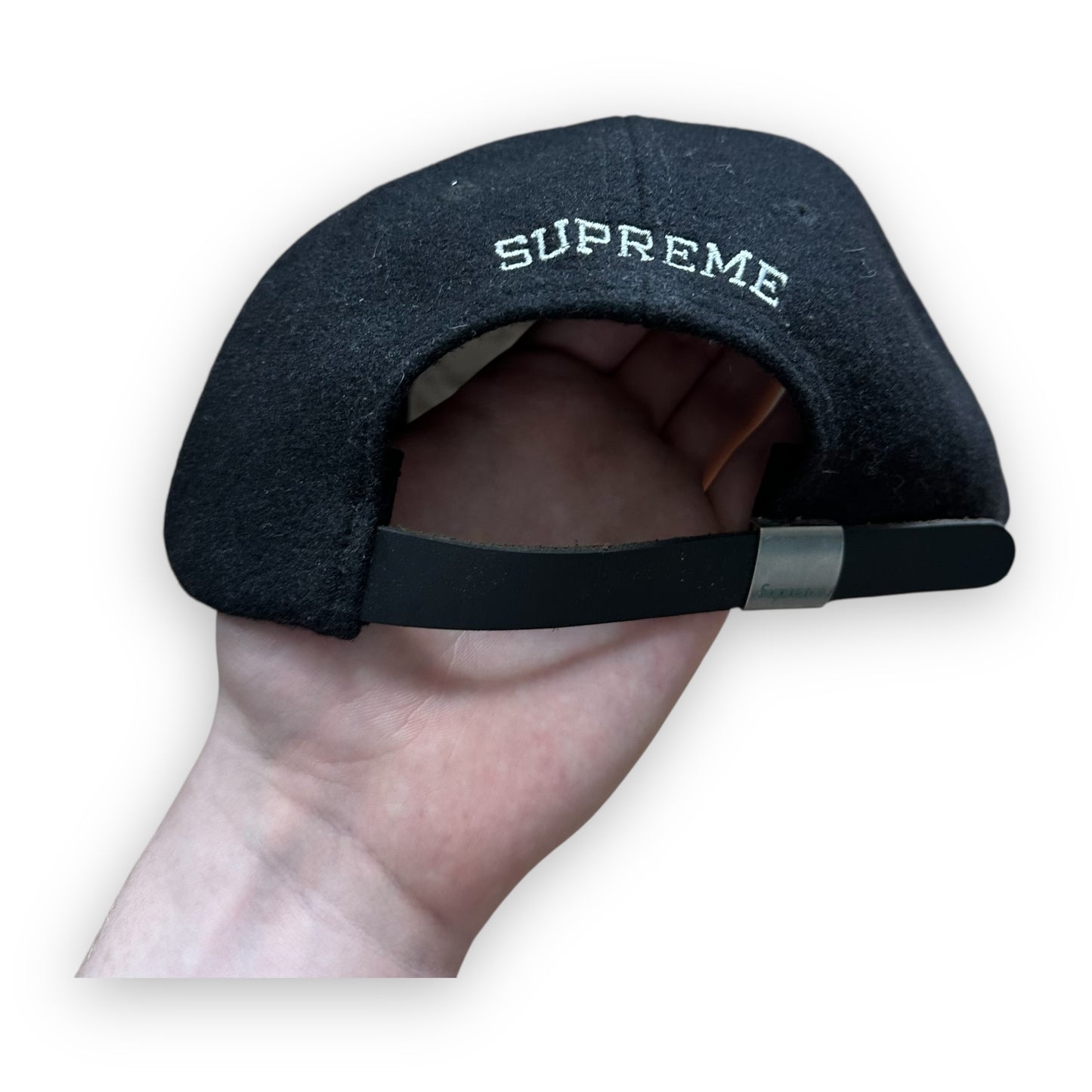 Cap Supreme Wool S Logo 6 Panel Black