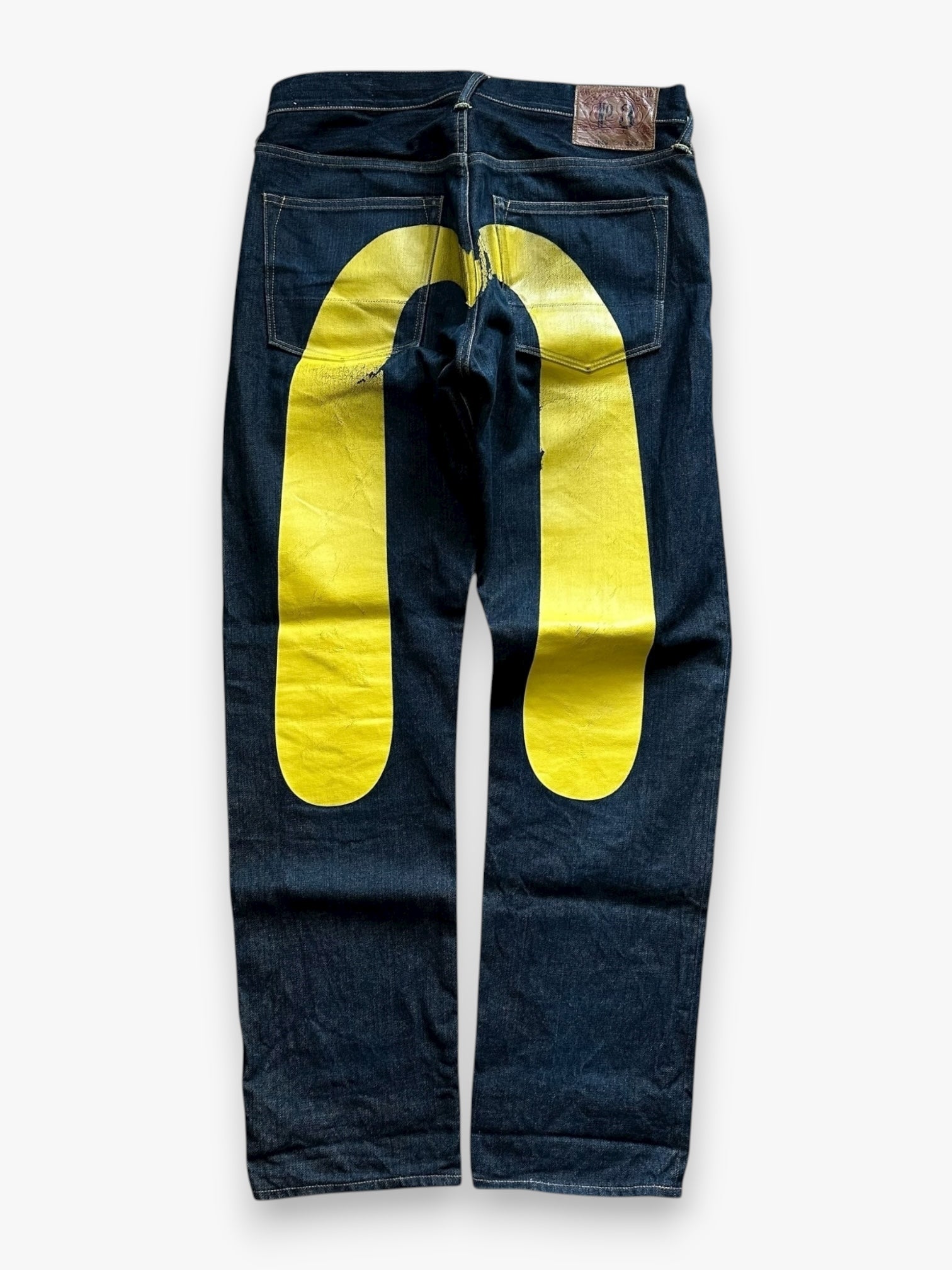 Jeans Evisu Daicock Lot 2000 Yellow