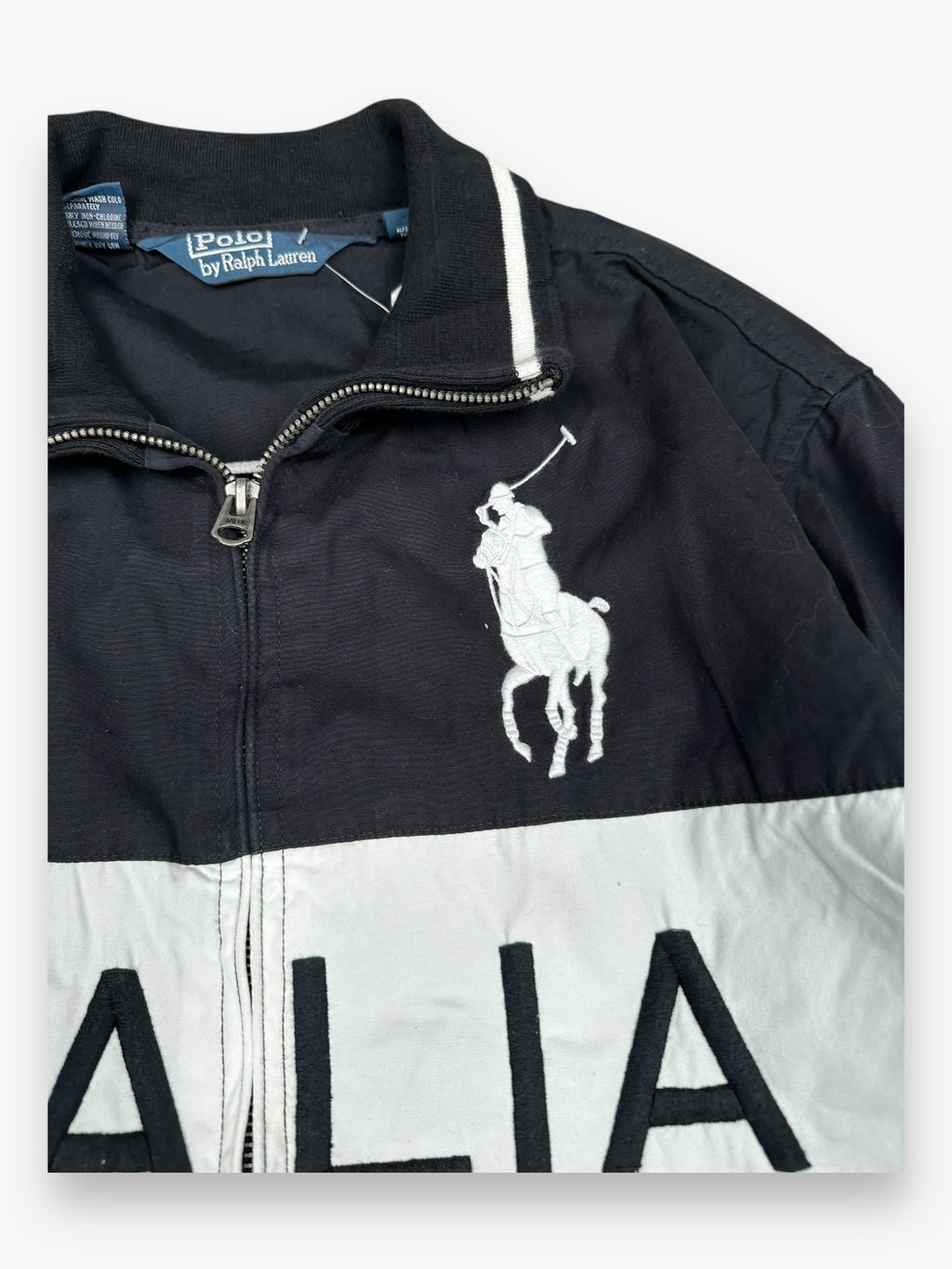 Jacket Ralph Lauren Flag Italia Black vintage