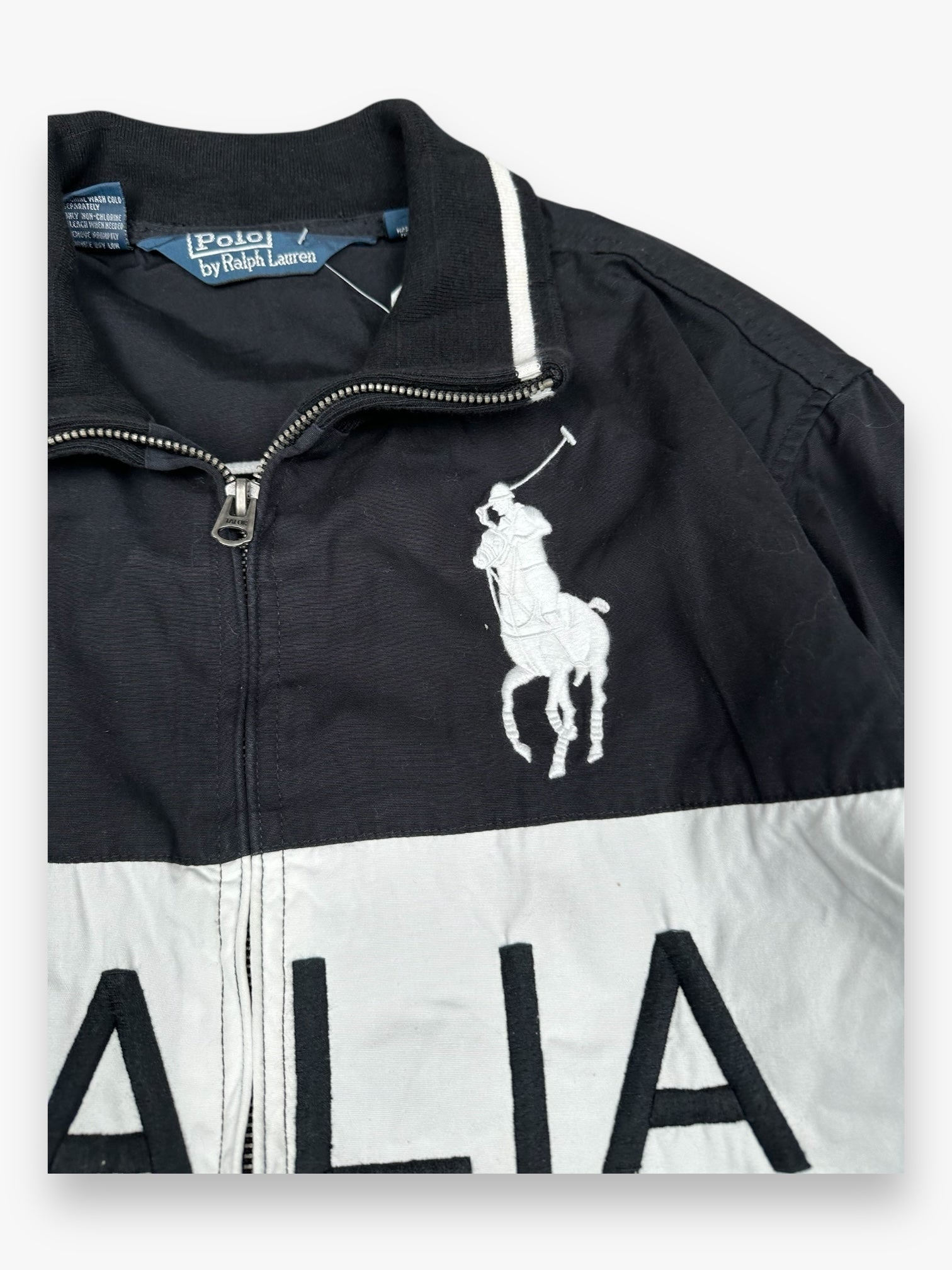 Jacket Ralph Lauren Flag Italia Black vintage