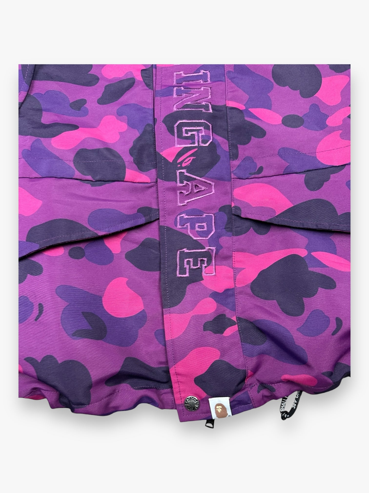 BAPE Snowboard Jacket Camo Purple SS24