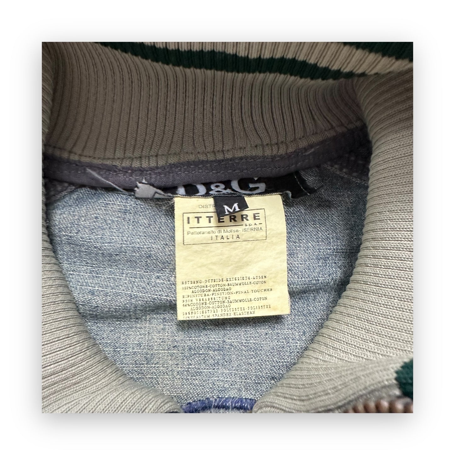 Jacket Dolce & Gabbana Denim Stonewash Logo SS05 (M)