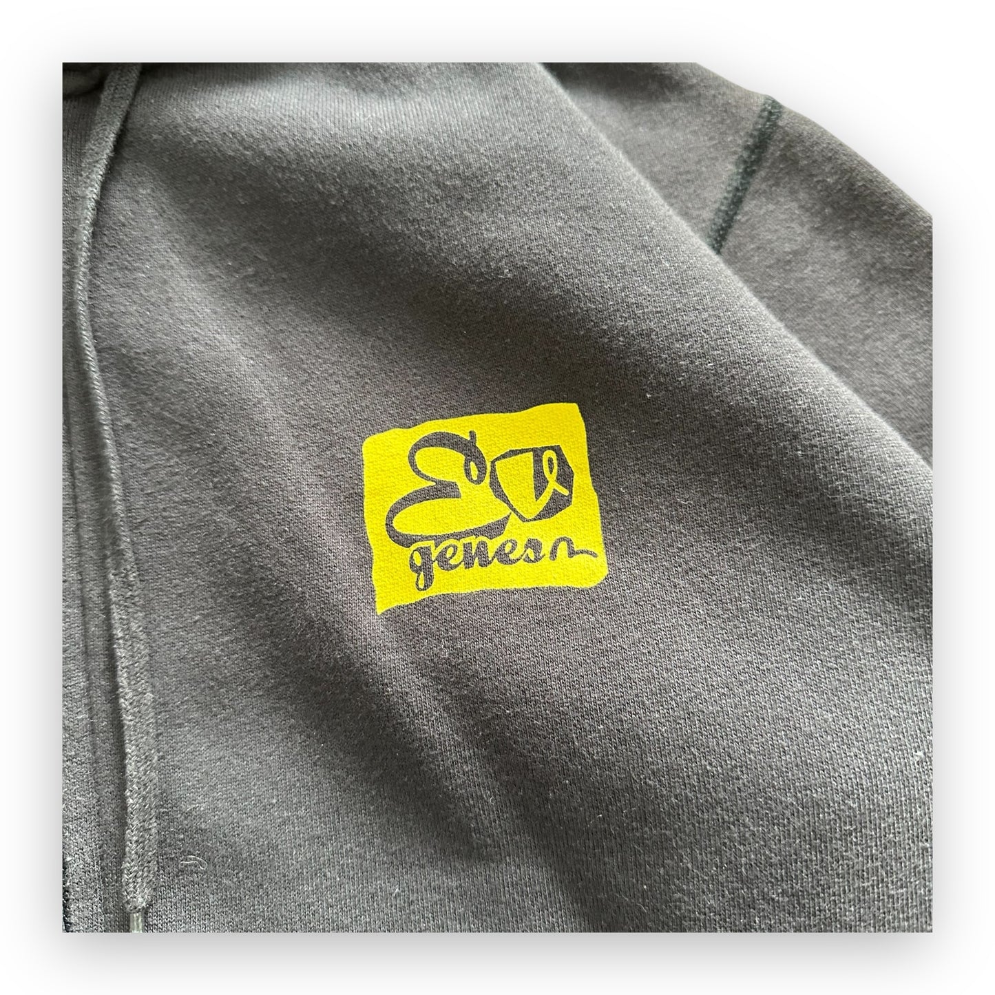 Sweatshirt Hoodie Zip Evisu Genes Seagull Tiger Vintage Black (M)