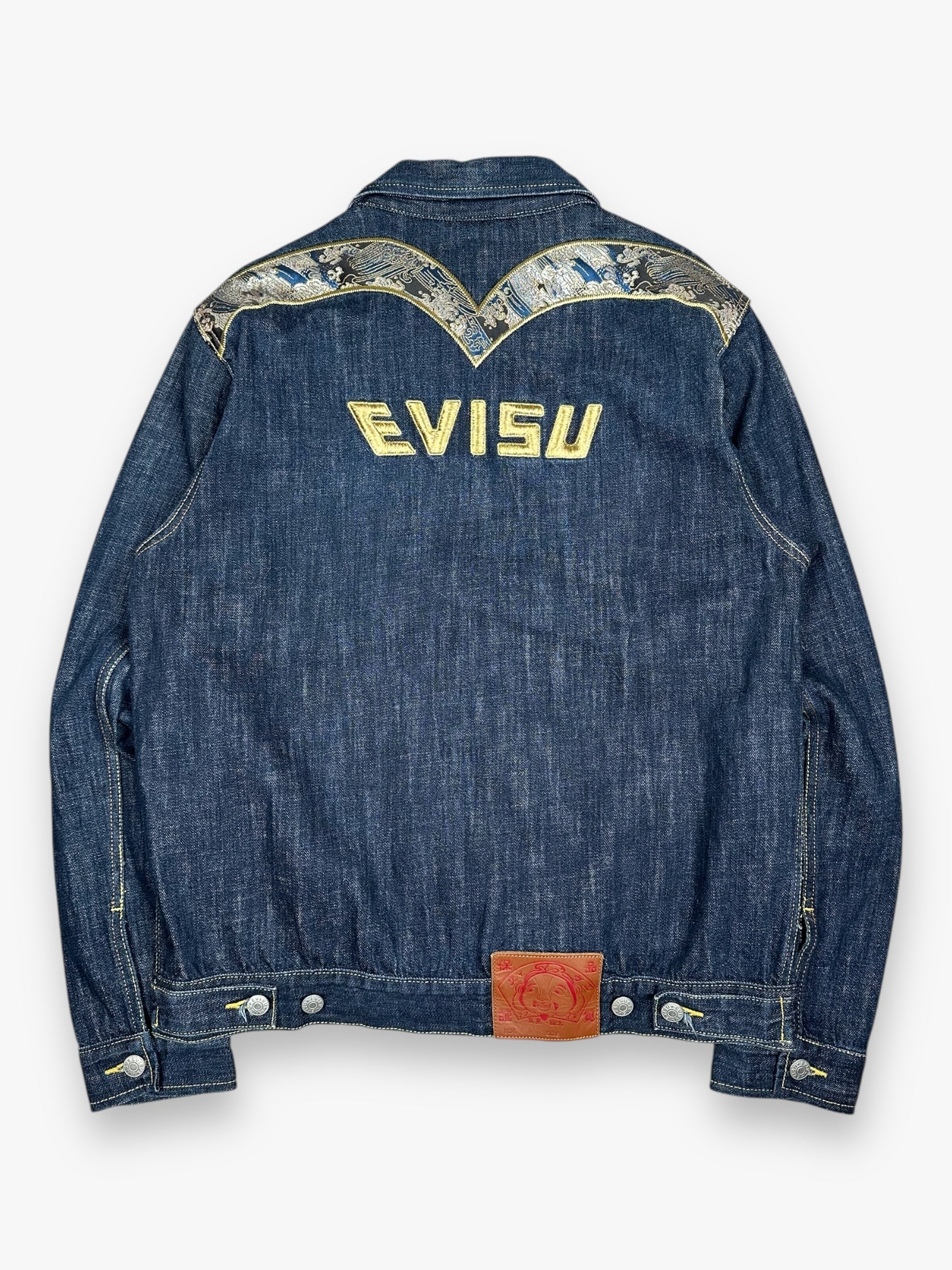 Evisu Denim Jacket Daicock Gold Blue