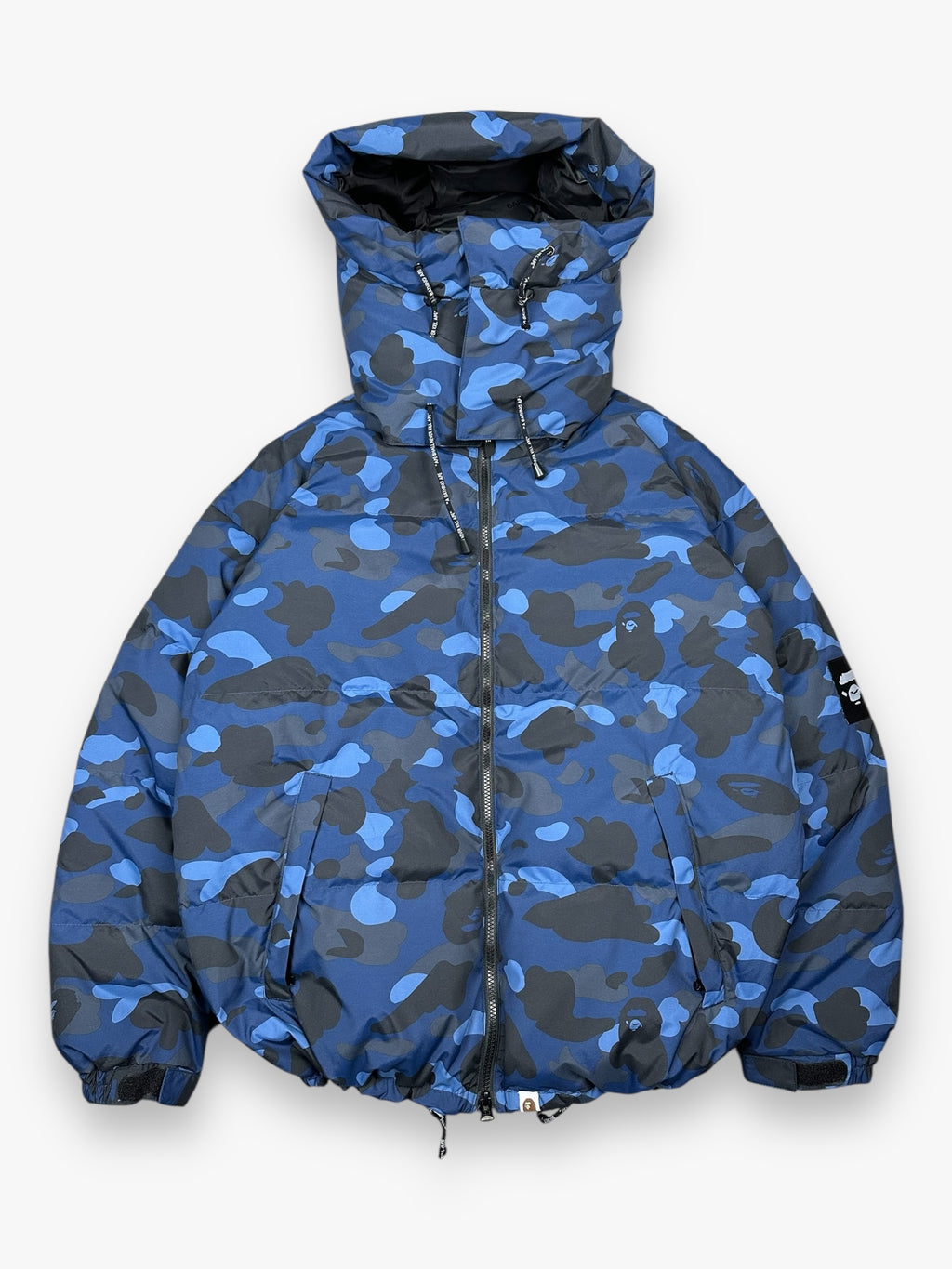 BAPE Puffer Jacket Blue Camo FW22