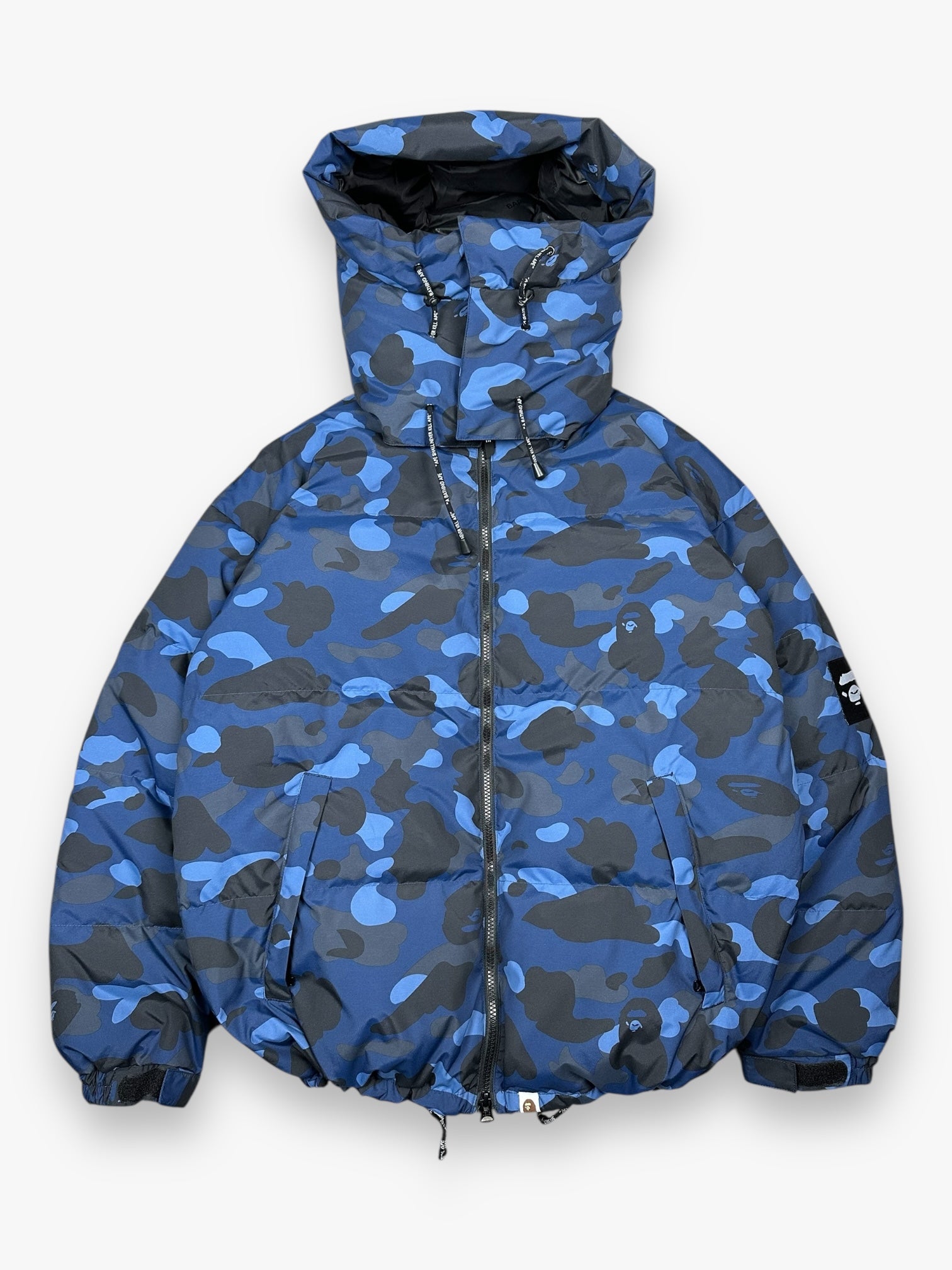 BAPE Puffer Jacket Blue Camo FW22