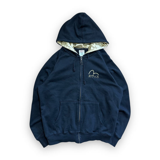 Sweatshirt Hoodie Zip Evisu Black Gold (M)