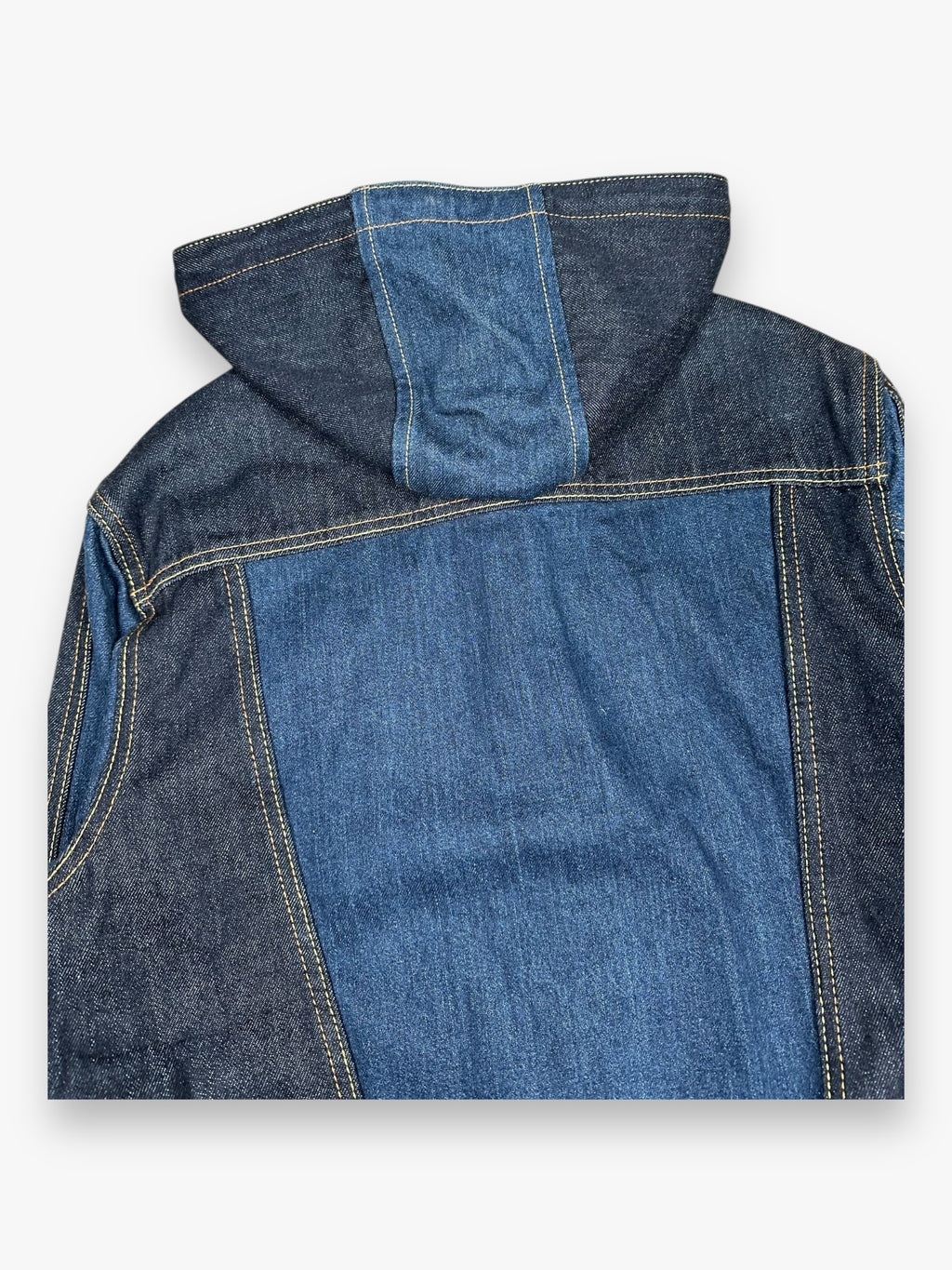 Evisu Hooded Denim Jacket Navy