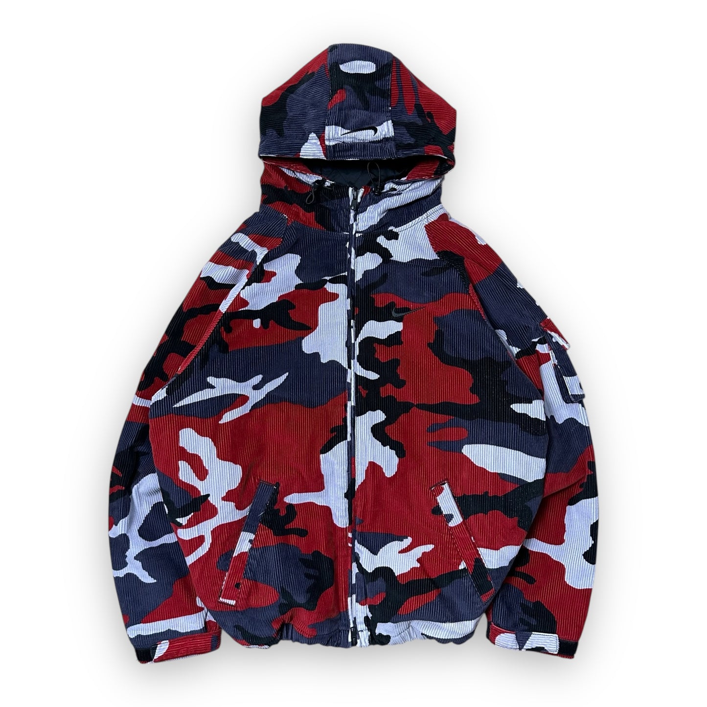 Jacket Supreme Nike Arc Corduroy Hooded Red Camo SS22 (S)
