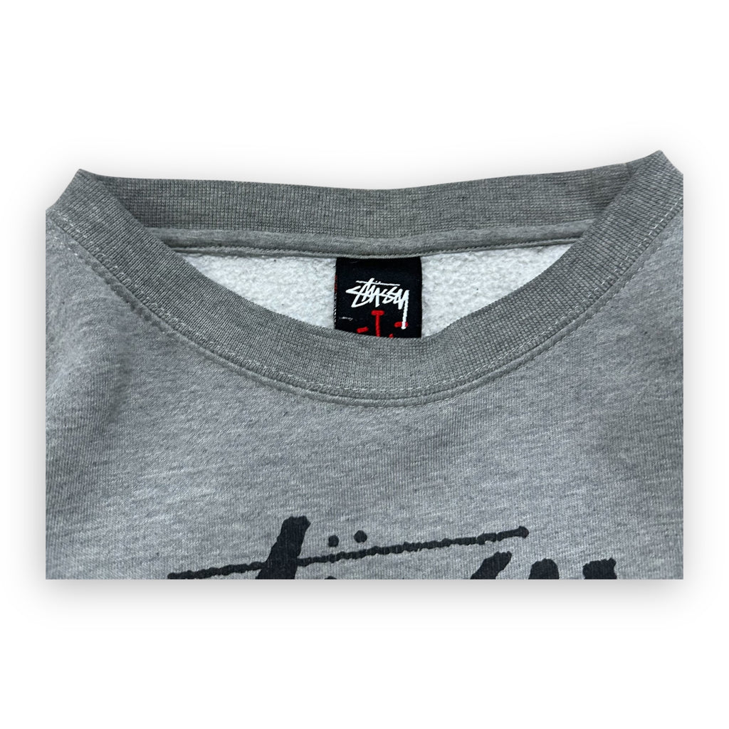 Sweatshirt Crewneck Stussy 00’s Grey Vintage