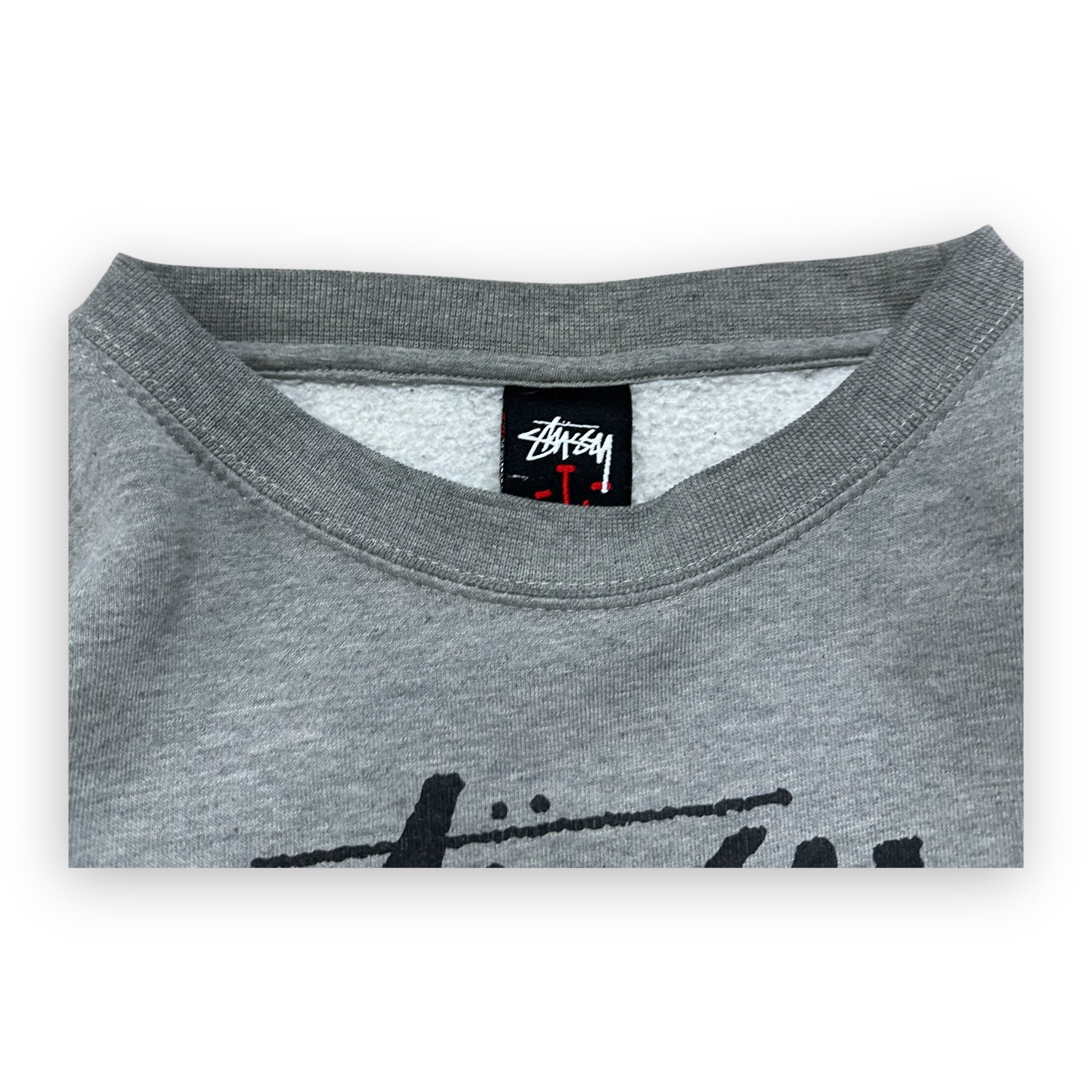 Sweatshirt Crewneck Stussy 00’s Grey Vintage
