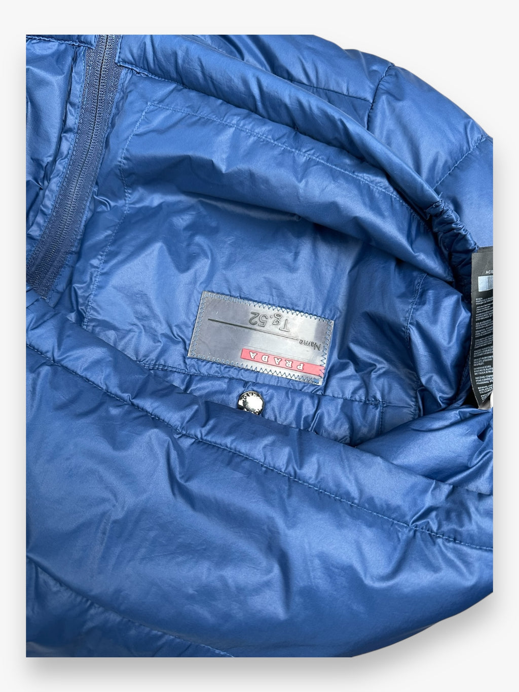 Prada Puffer Jacket Blue FW13