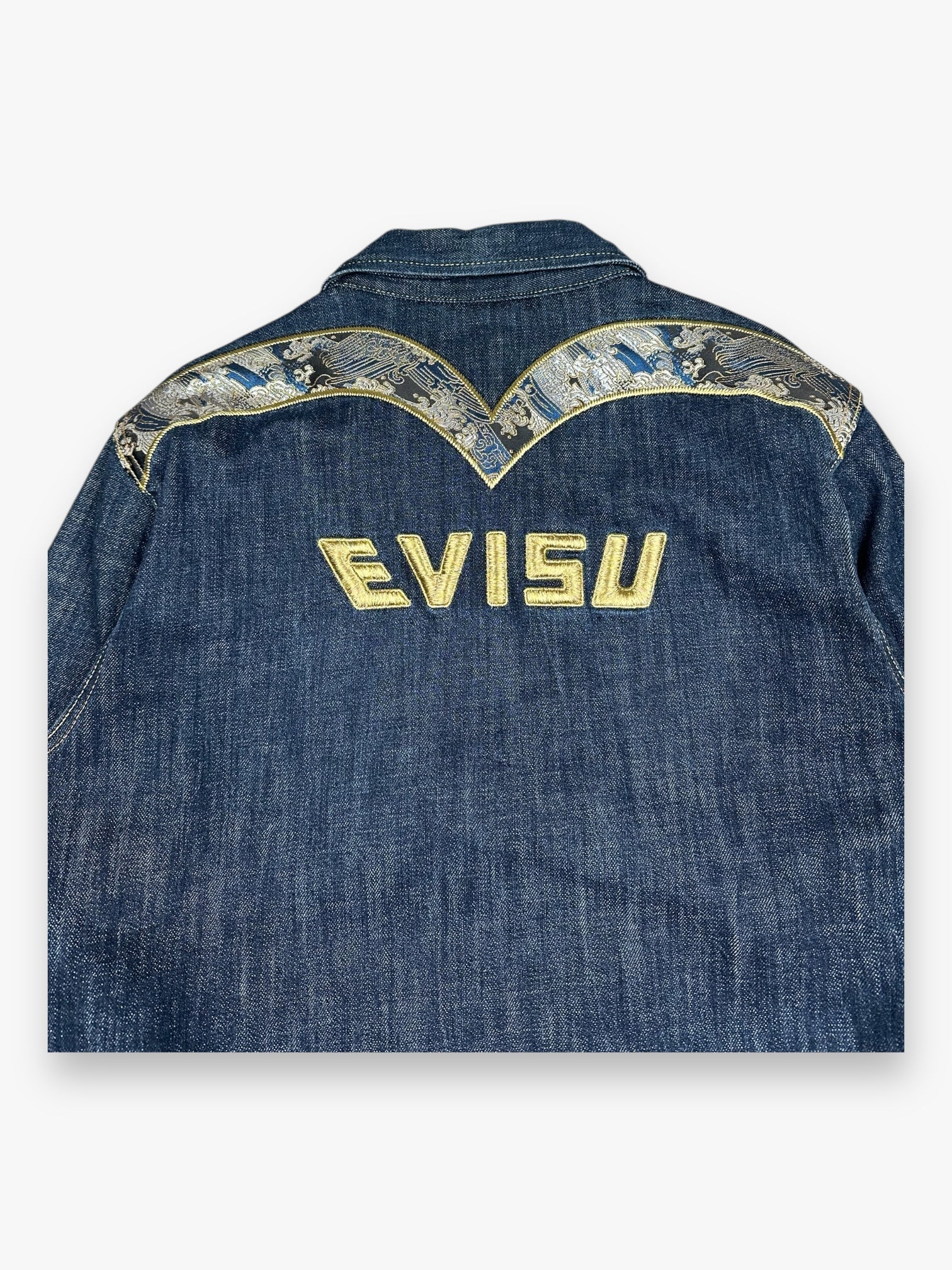 Evisu Denim Jacket Daicock Gold Blue