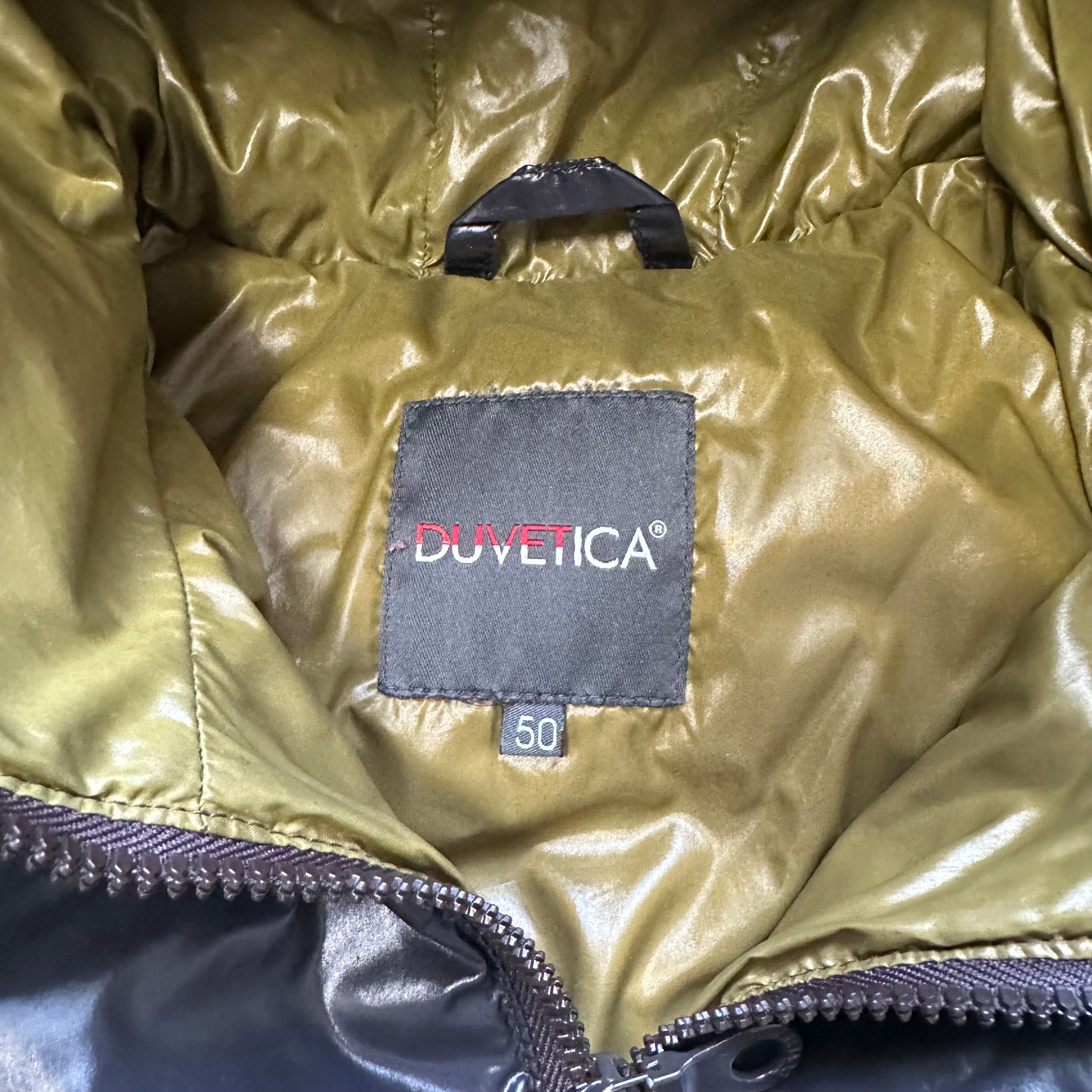 Puffer Jacket Duvetica Full Zip Black Olive