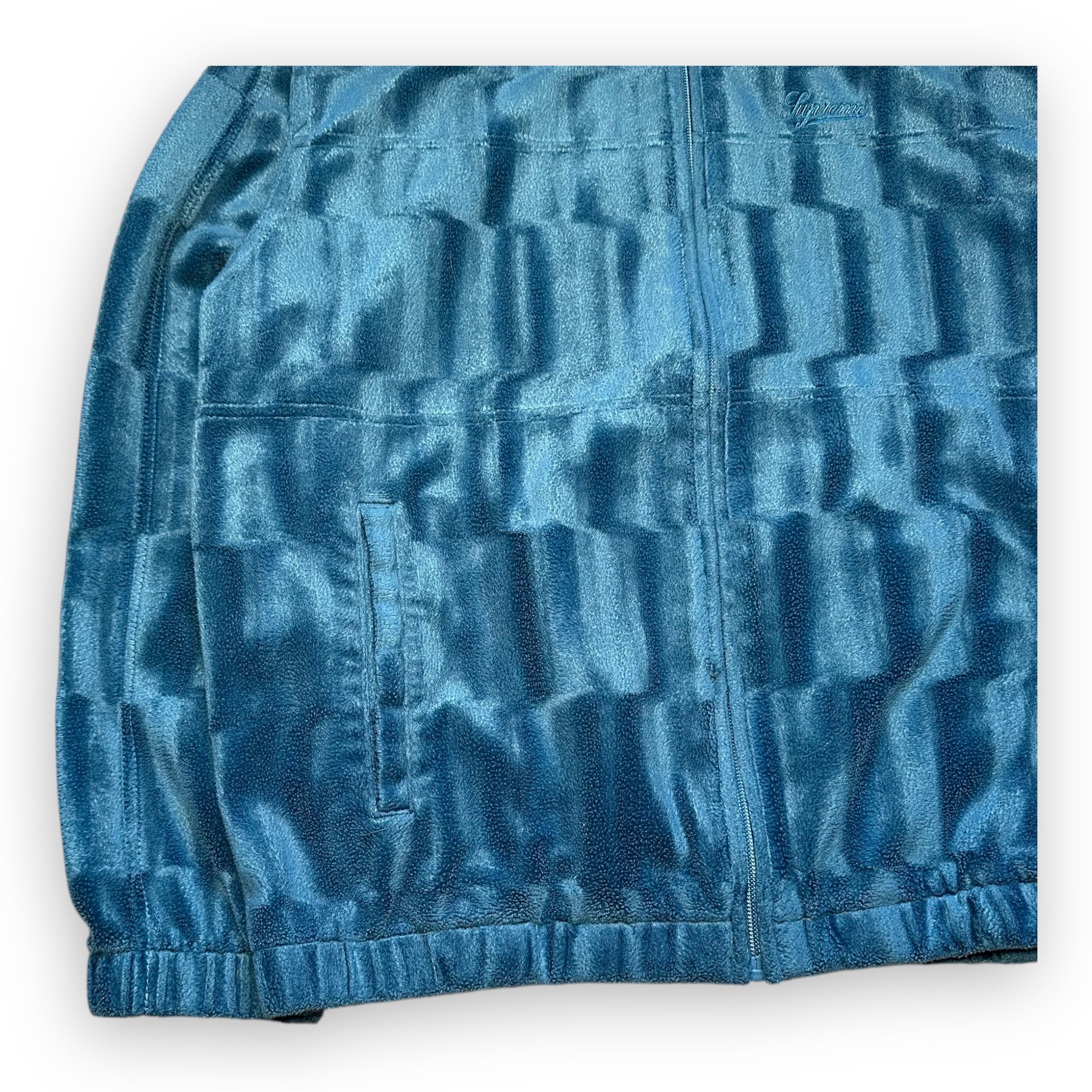 Jacket Supreme Track Velour Slate FW21