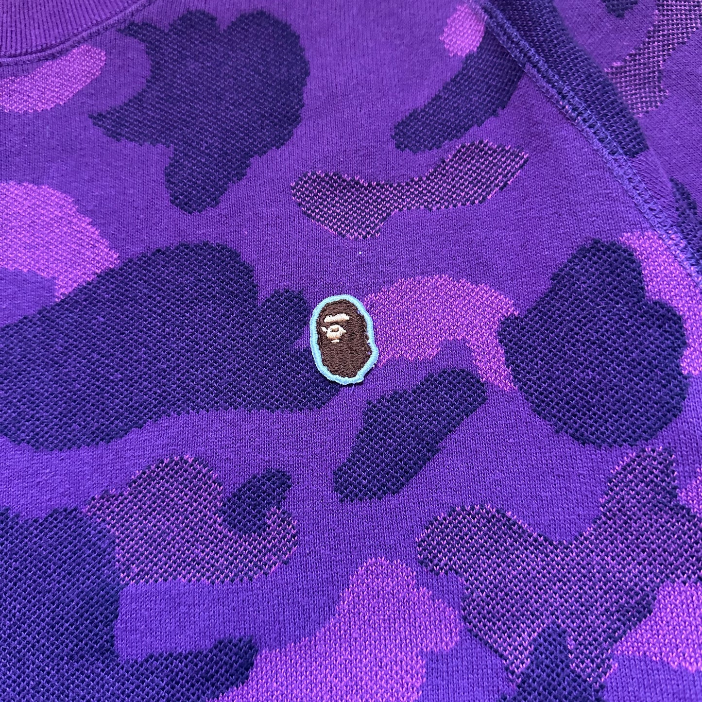 Sweatshirt Crewneck BAPE Purple Camo (L)