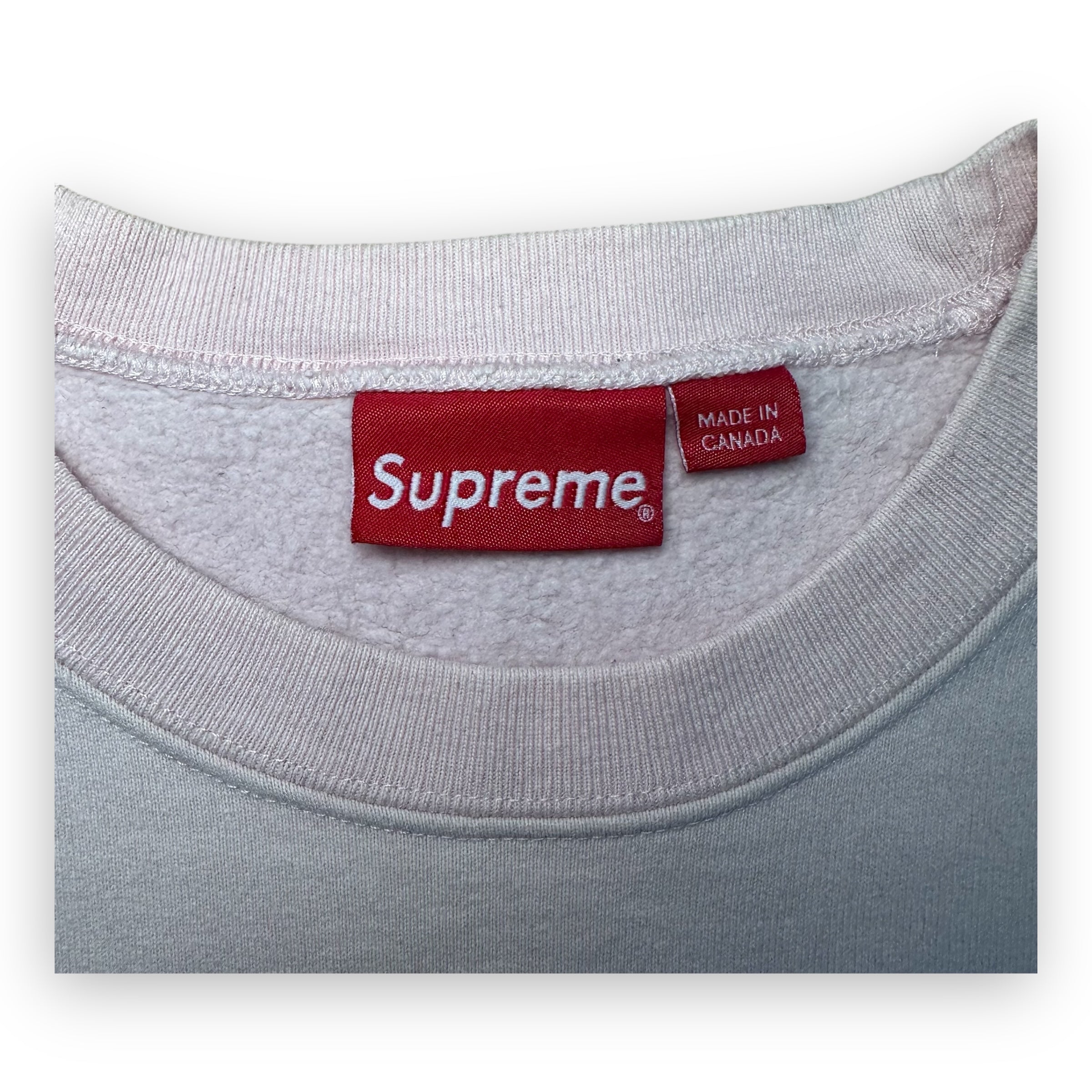 Supreme Arc Crewneck Sweatshirt Pale Pink FW17