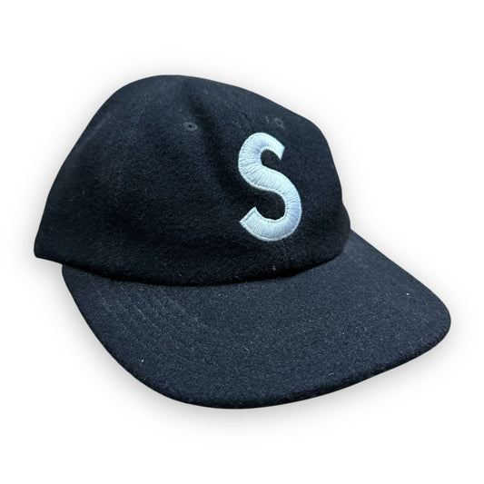 Cap Supreme Wool S Logo 6 Panel Black