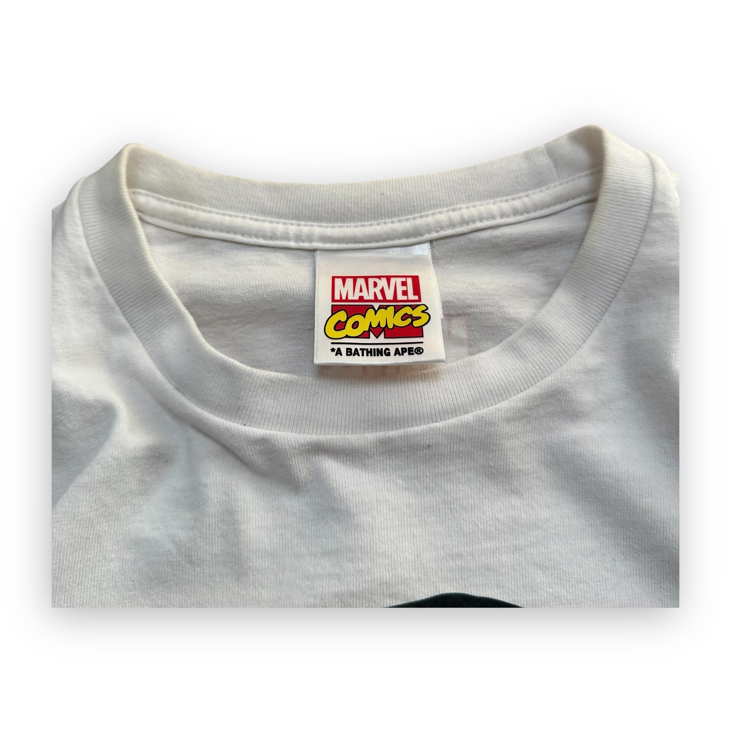 Tee Bape Marvel Comics Camo Mighty Thor White SS21