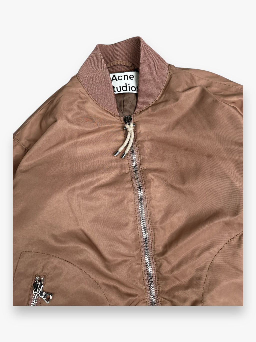 Acne Studios Azura Bomber Jacket Pink Satin AW16